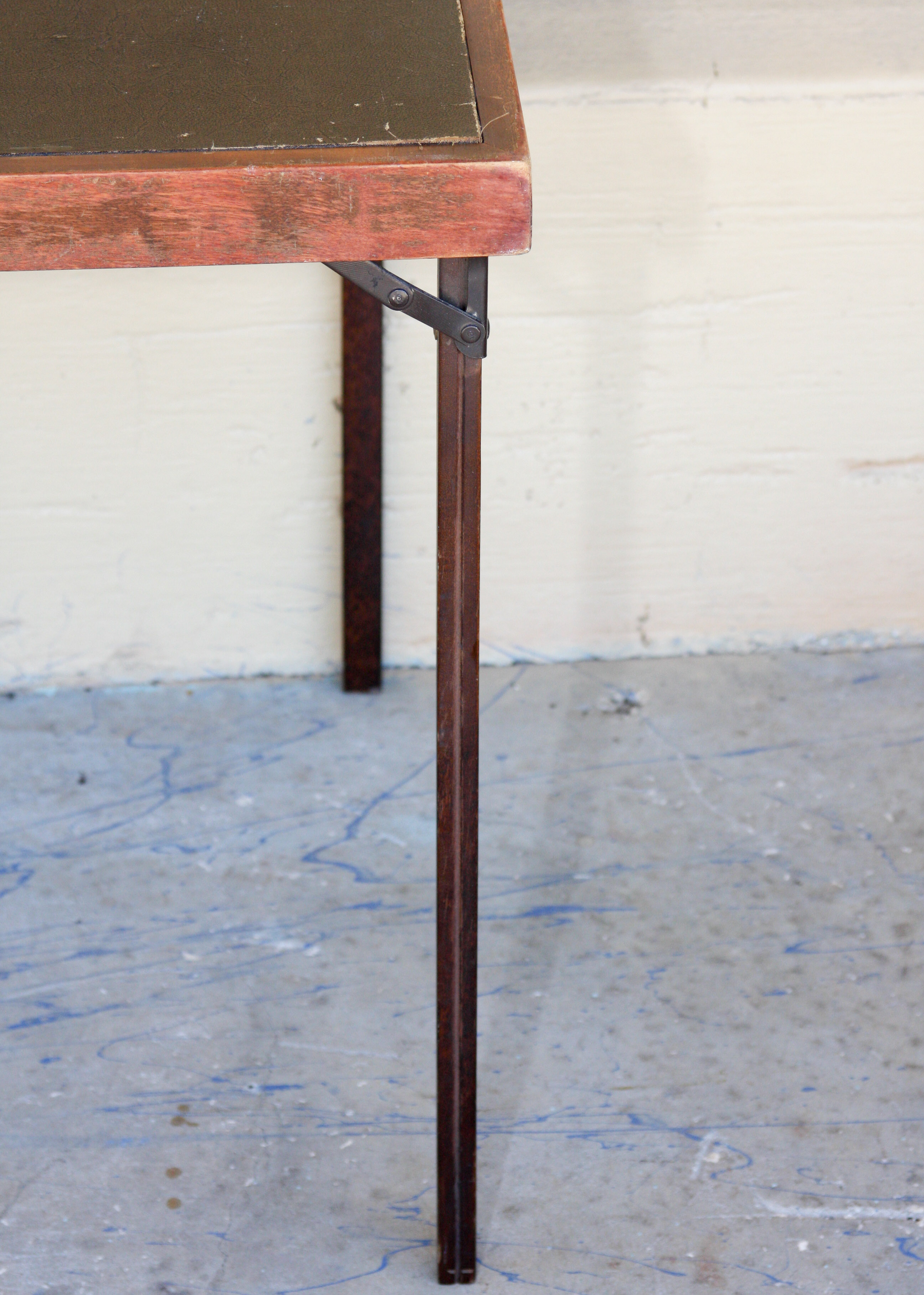 Vintage Wood Folding Table With "Lego-O-Matic" Chairs by Lorraine