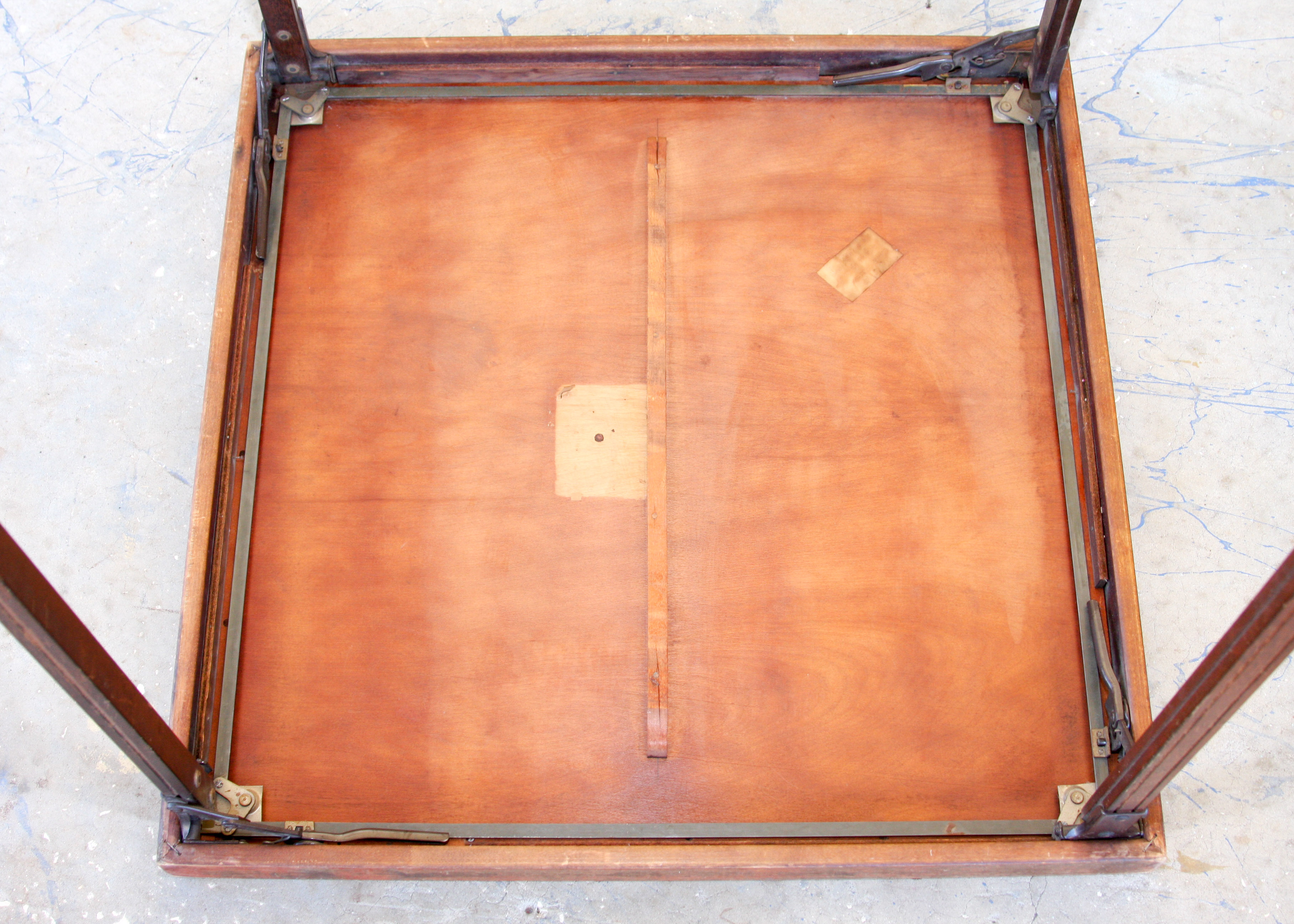 Vintage Wood Folding Table With "Lego-O-Matic" Chairs by Lorraine