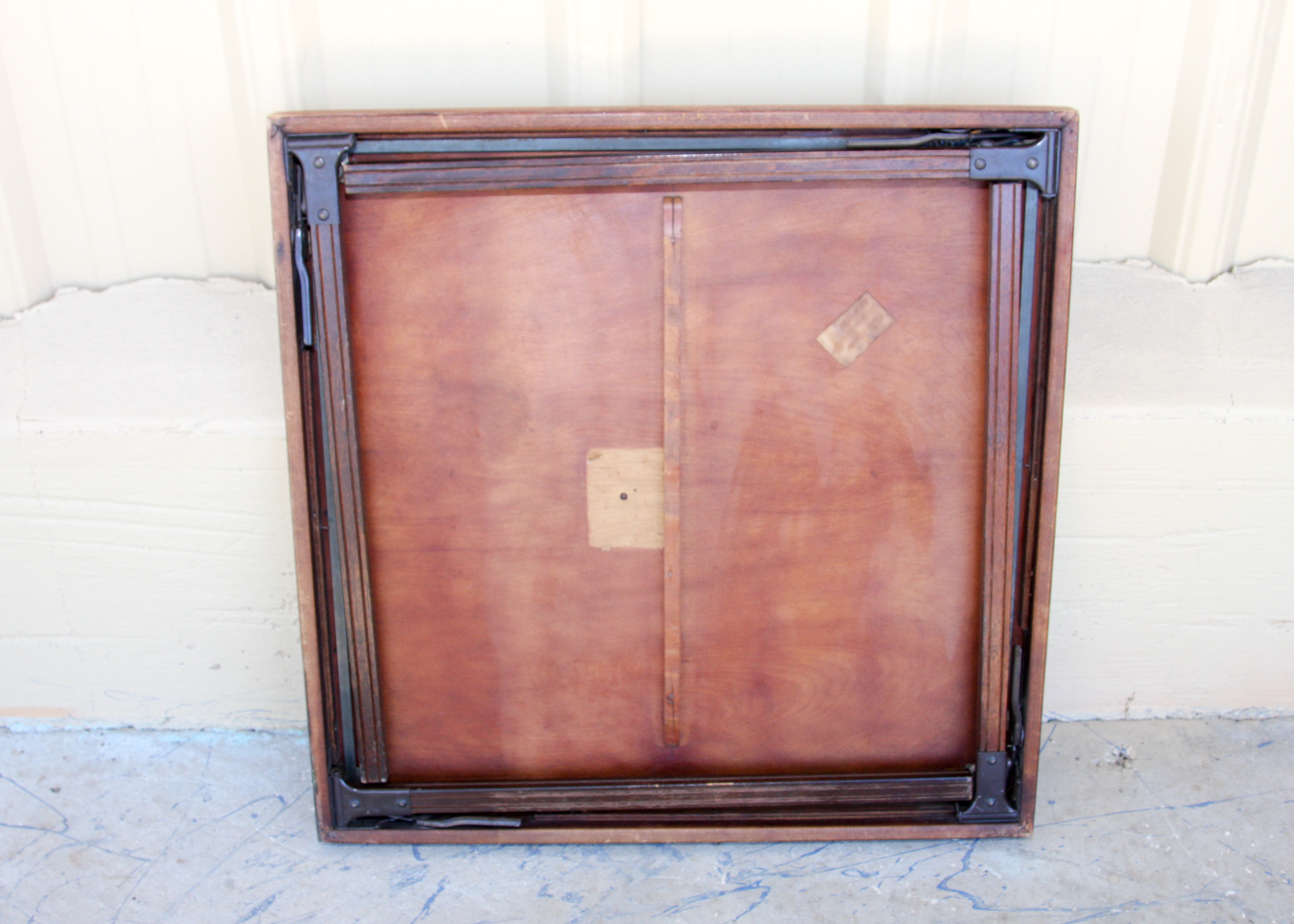 Vintage Wood Folding Table With "Lego-O-Matic" Chairs by Lorraine
