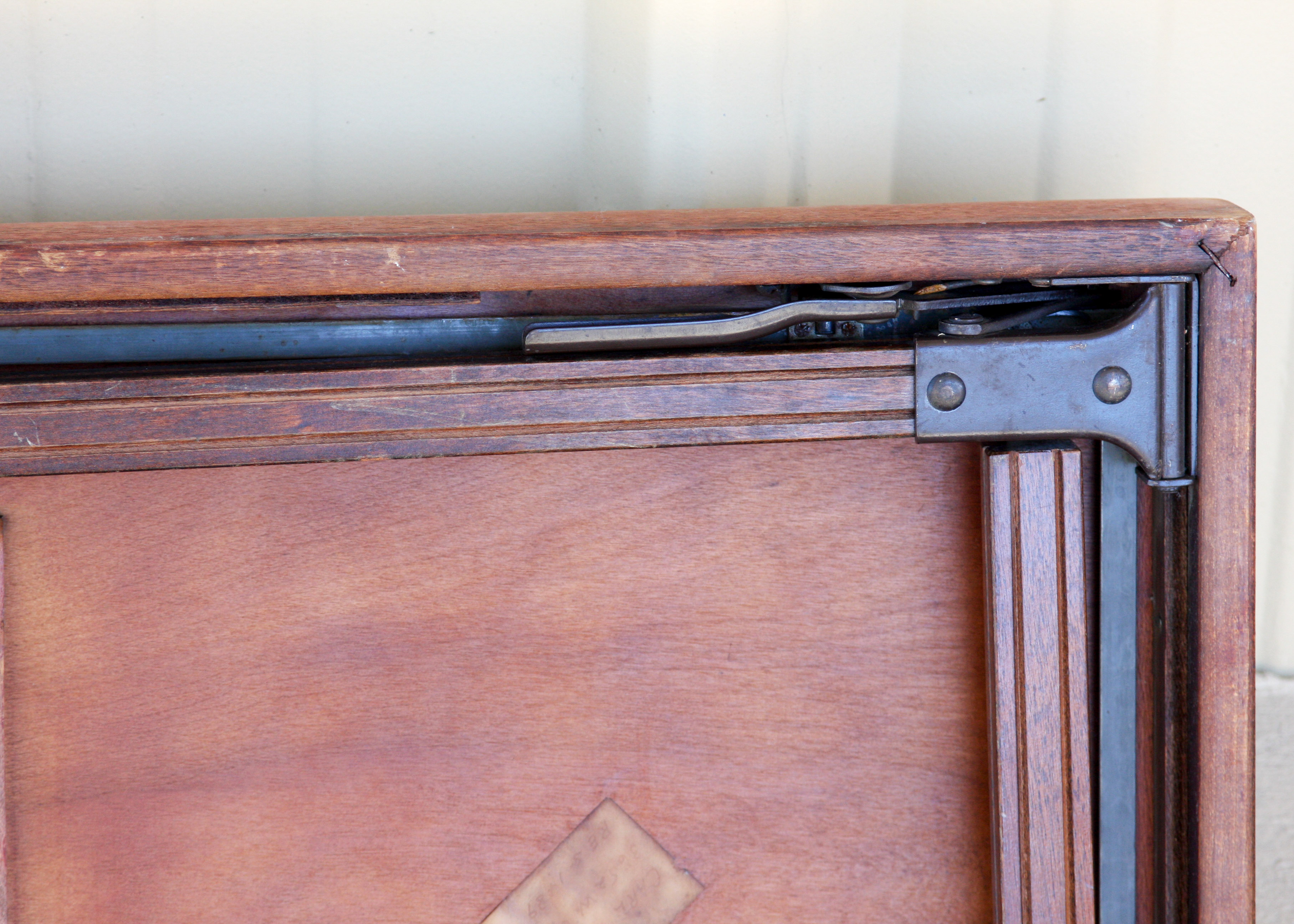 Vintage Wood Folding Table With "Lego-O-Matic" Chairs by Lorraine