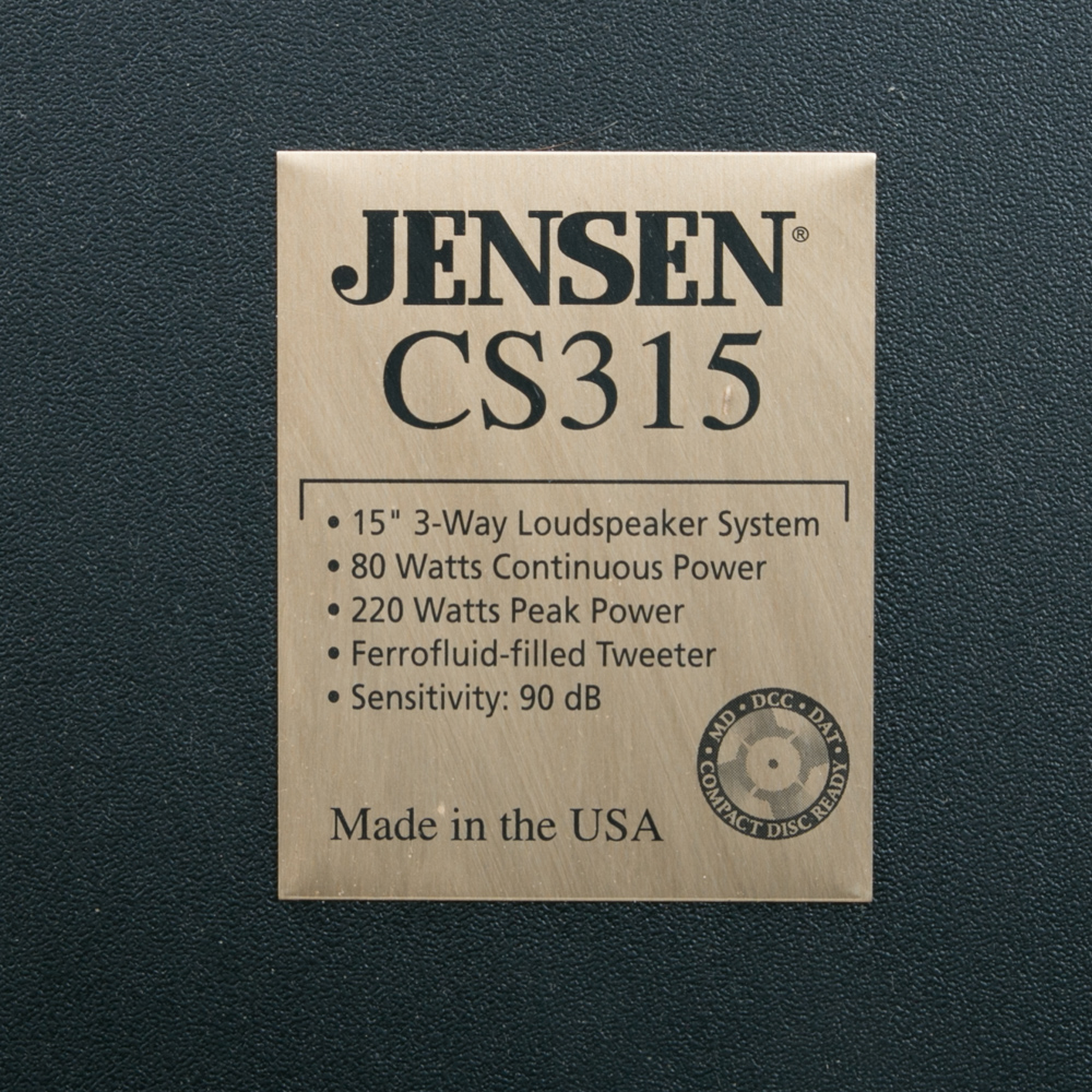 Jensen CS315 Floor Speakers