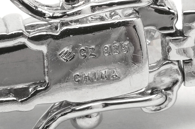 Pairing of Sterling Silver Rhinestone Tennis Bracelets