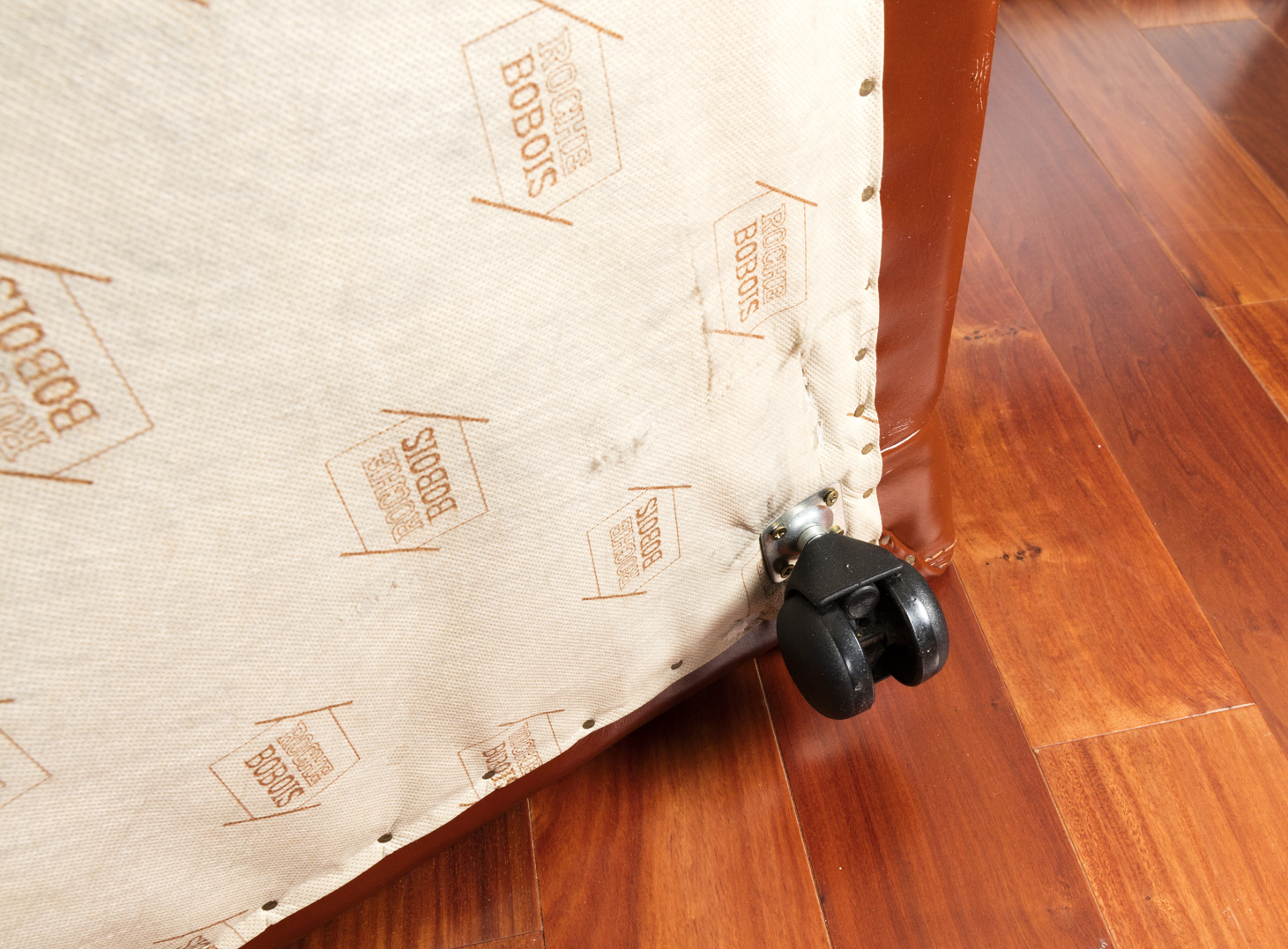 Contemporary Roche Bobois Leather Lounge Chair and Ottoman