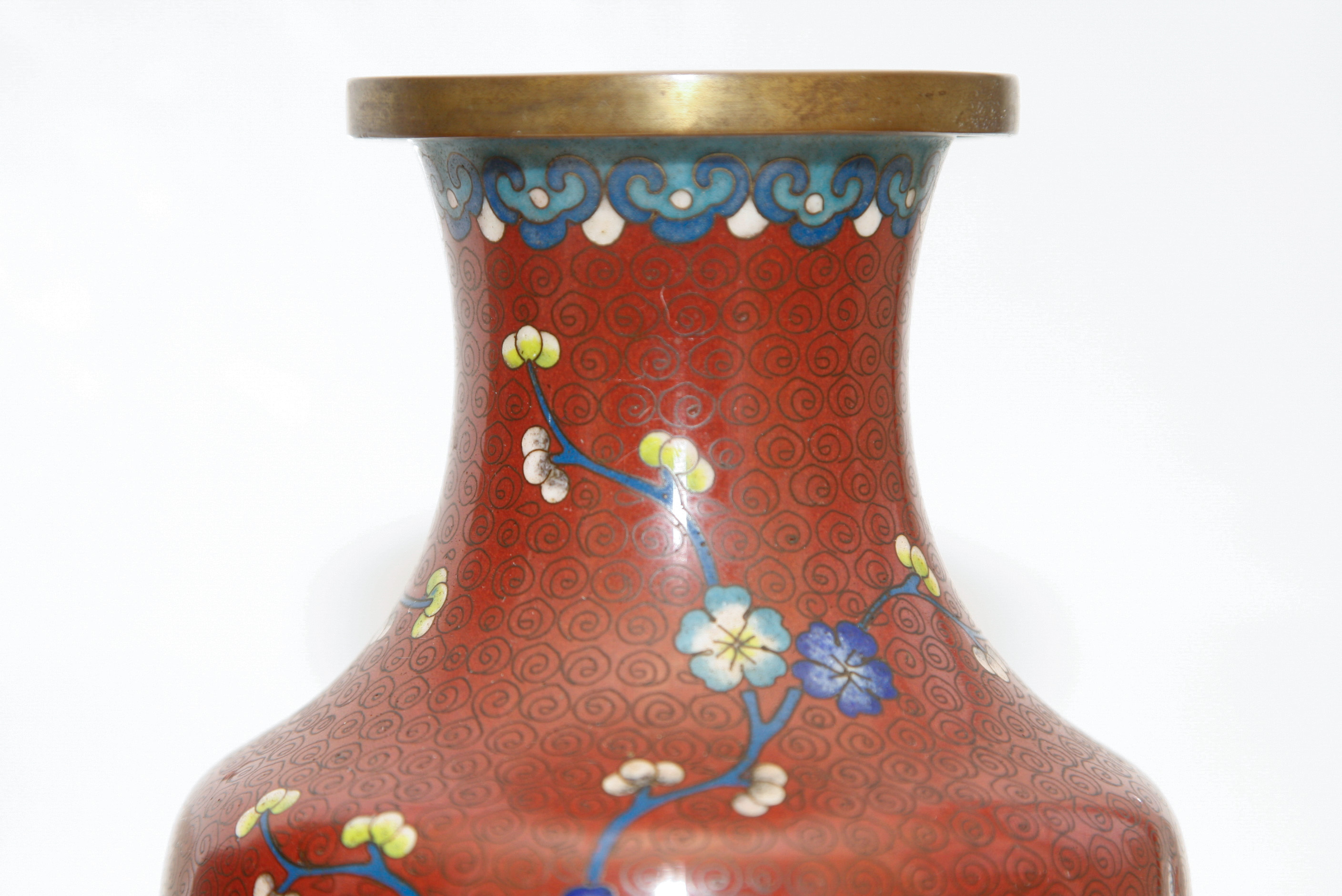 Pair of Chinese Cloisonné Vases