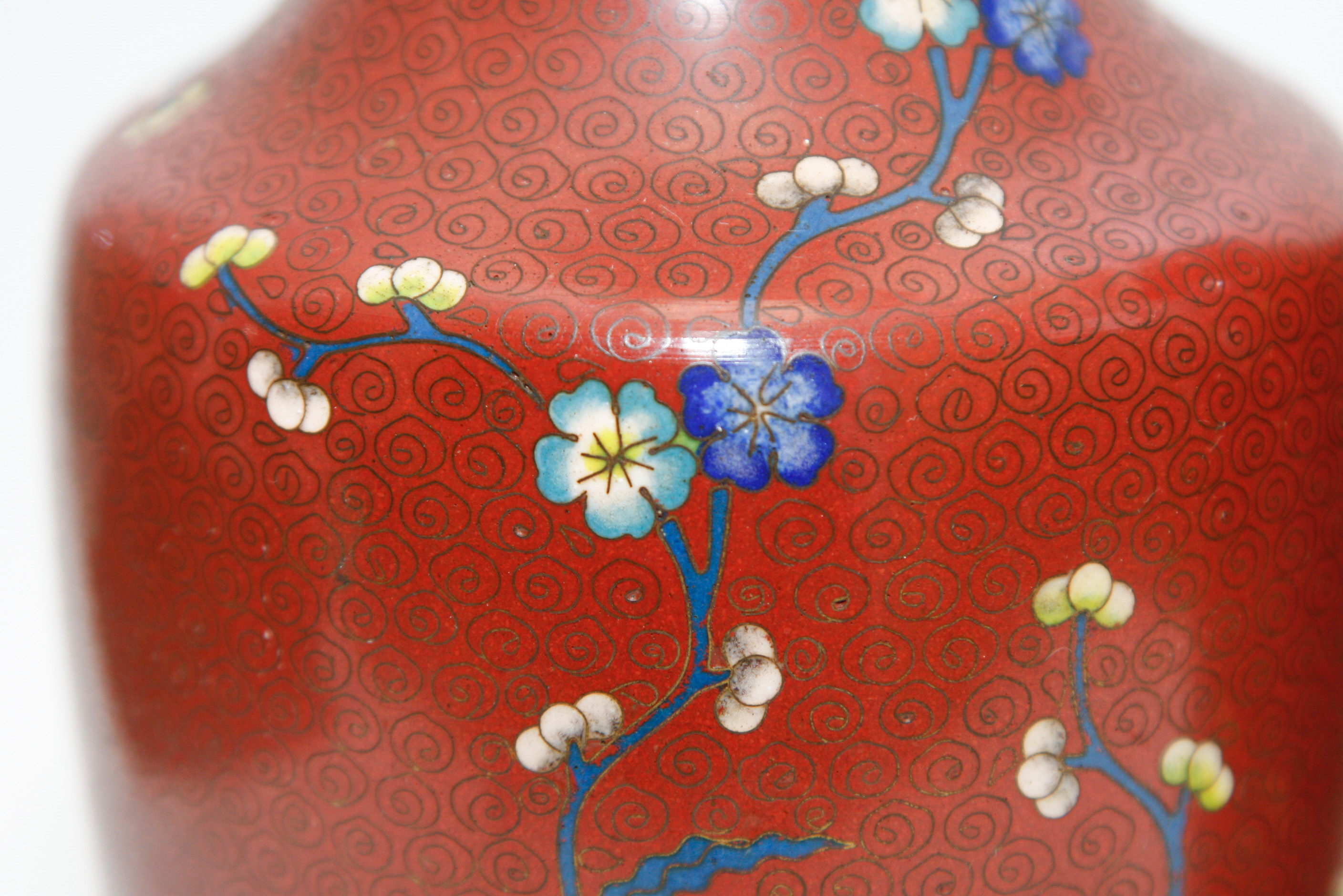 Pair of Chinese Cloisonné Vases