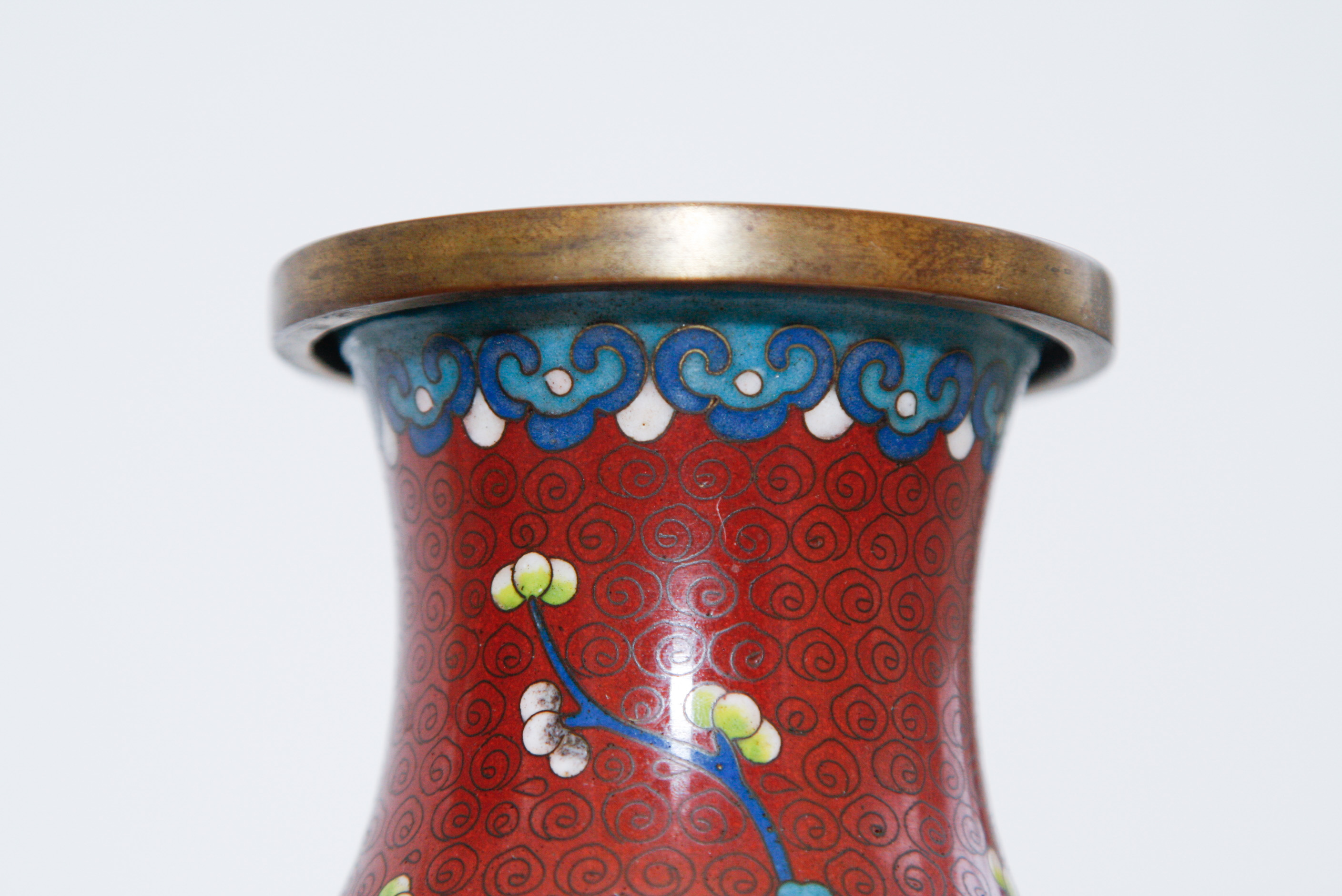 Pair of Chinese Cloisonné Vases