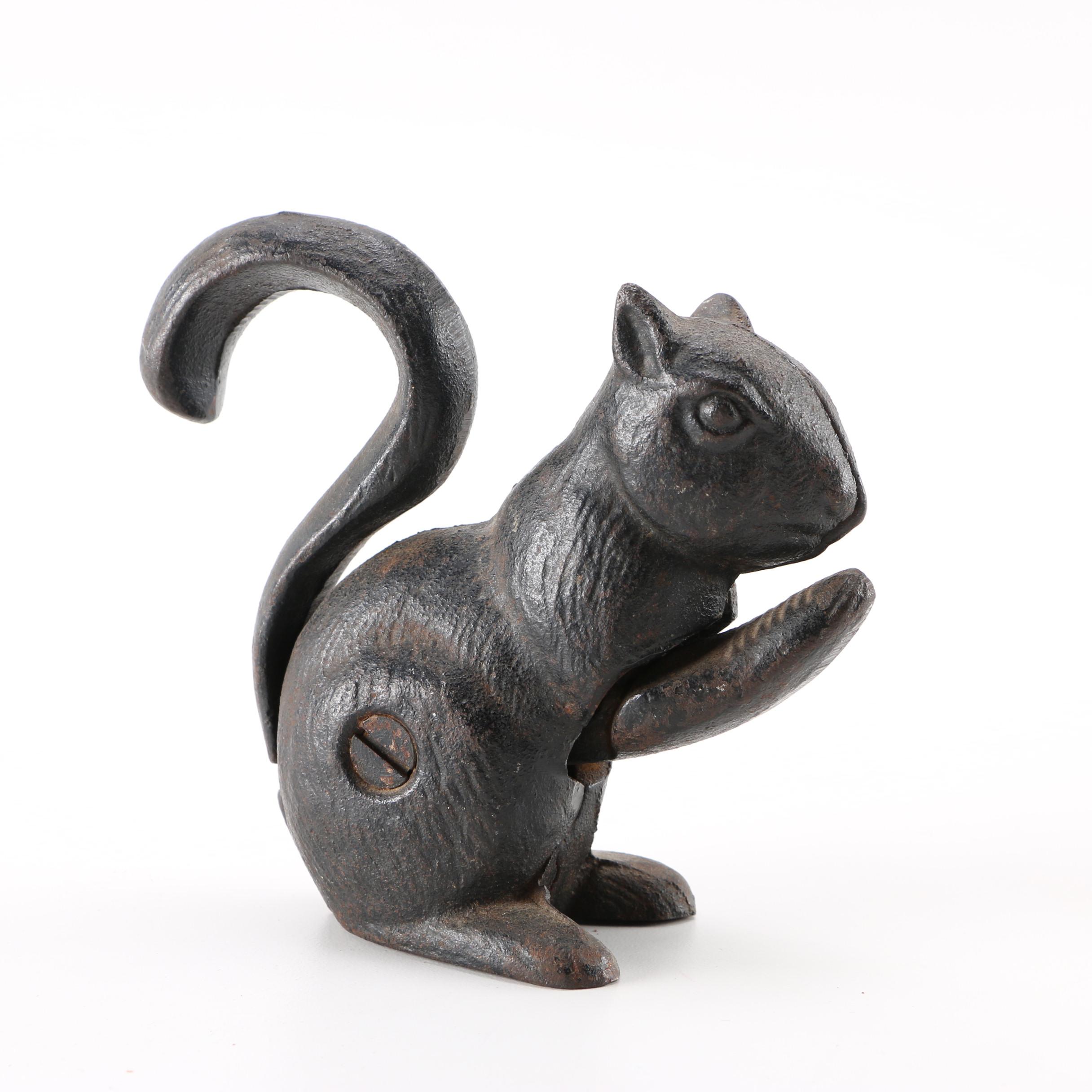 Vintage Cast Iron Squirrel Nutcracker