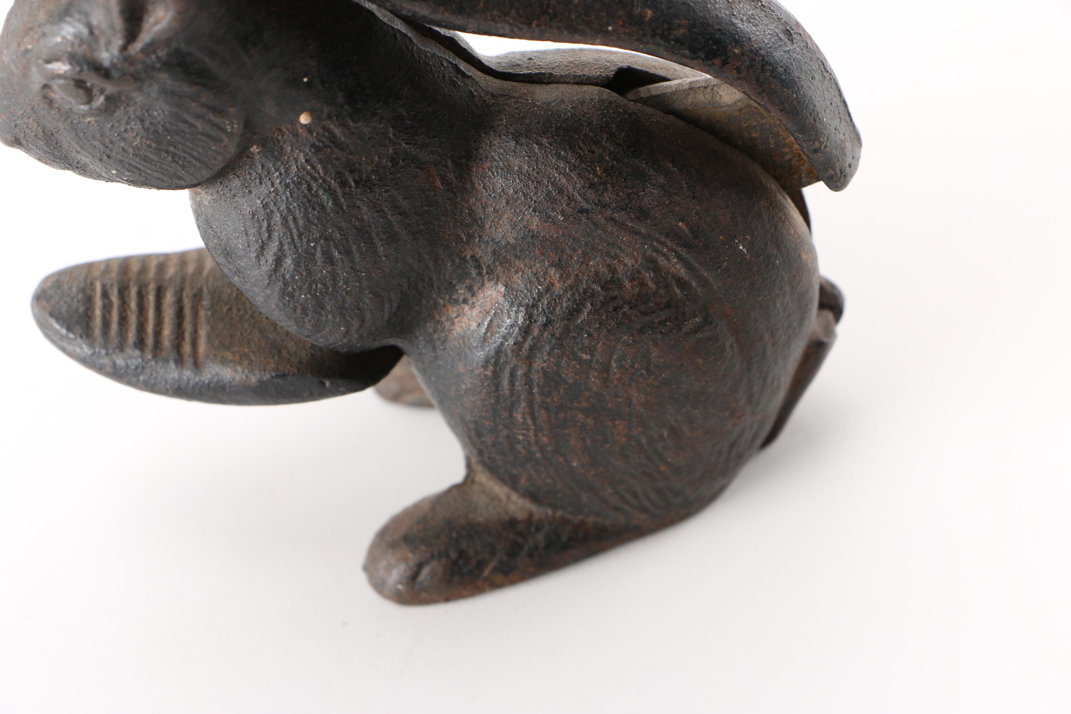 Vintage Cast Iron Squirrel Nutcracker