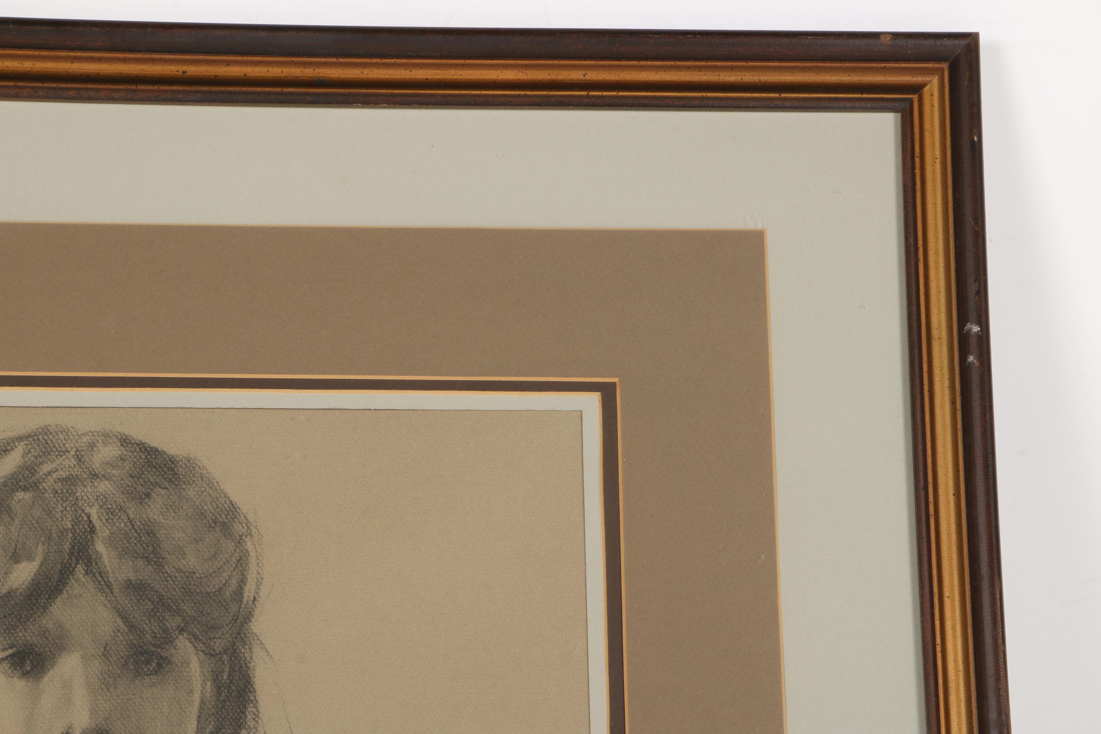 Original 1981 Graphite Drawing on Paper