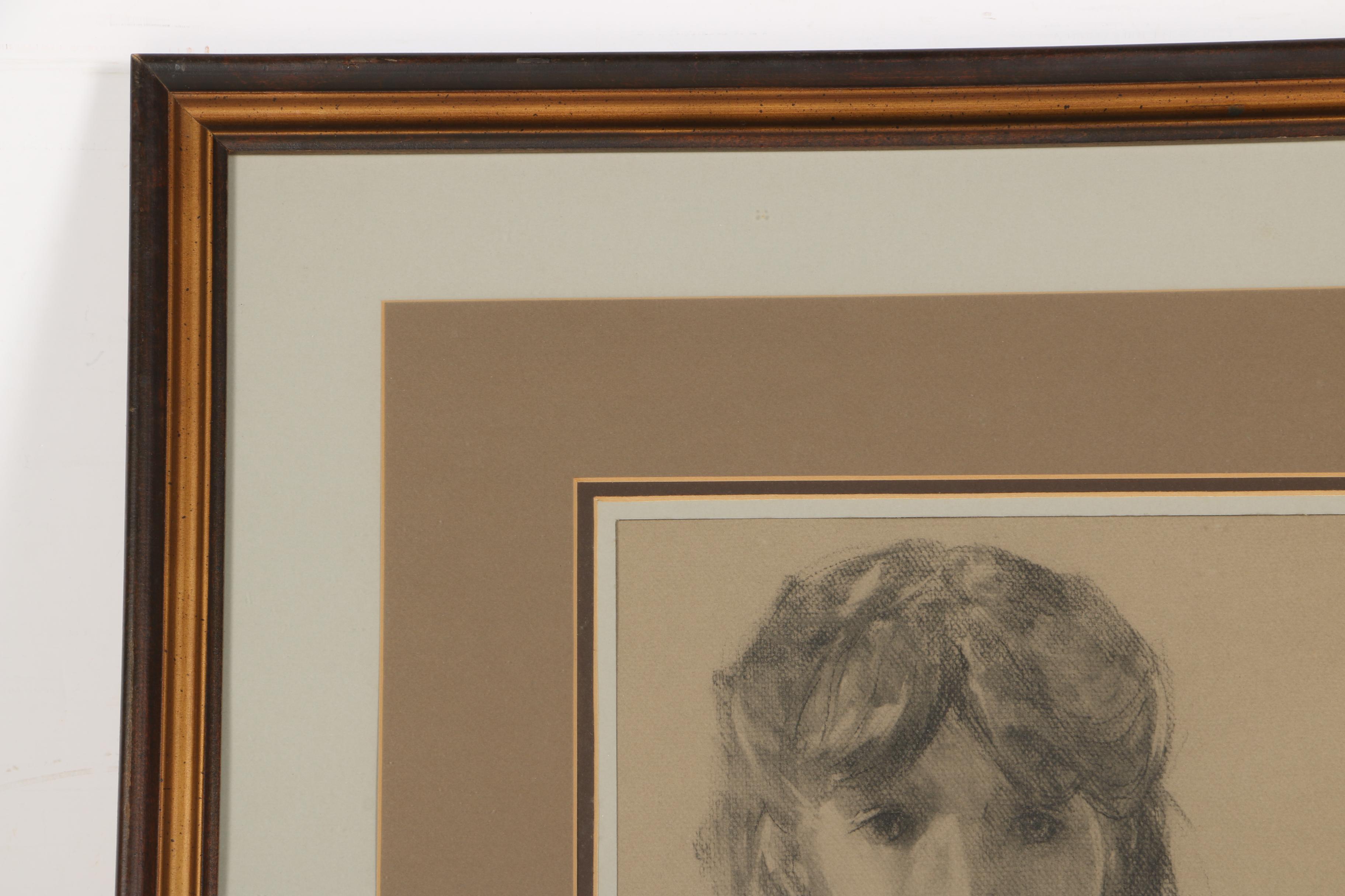 Original 1981 Graphite Drawing on Paper