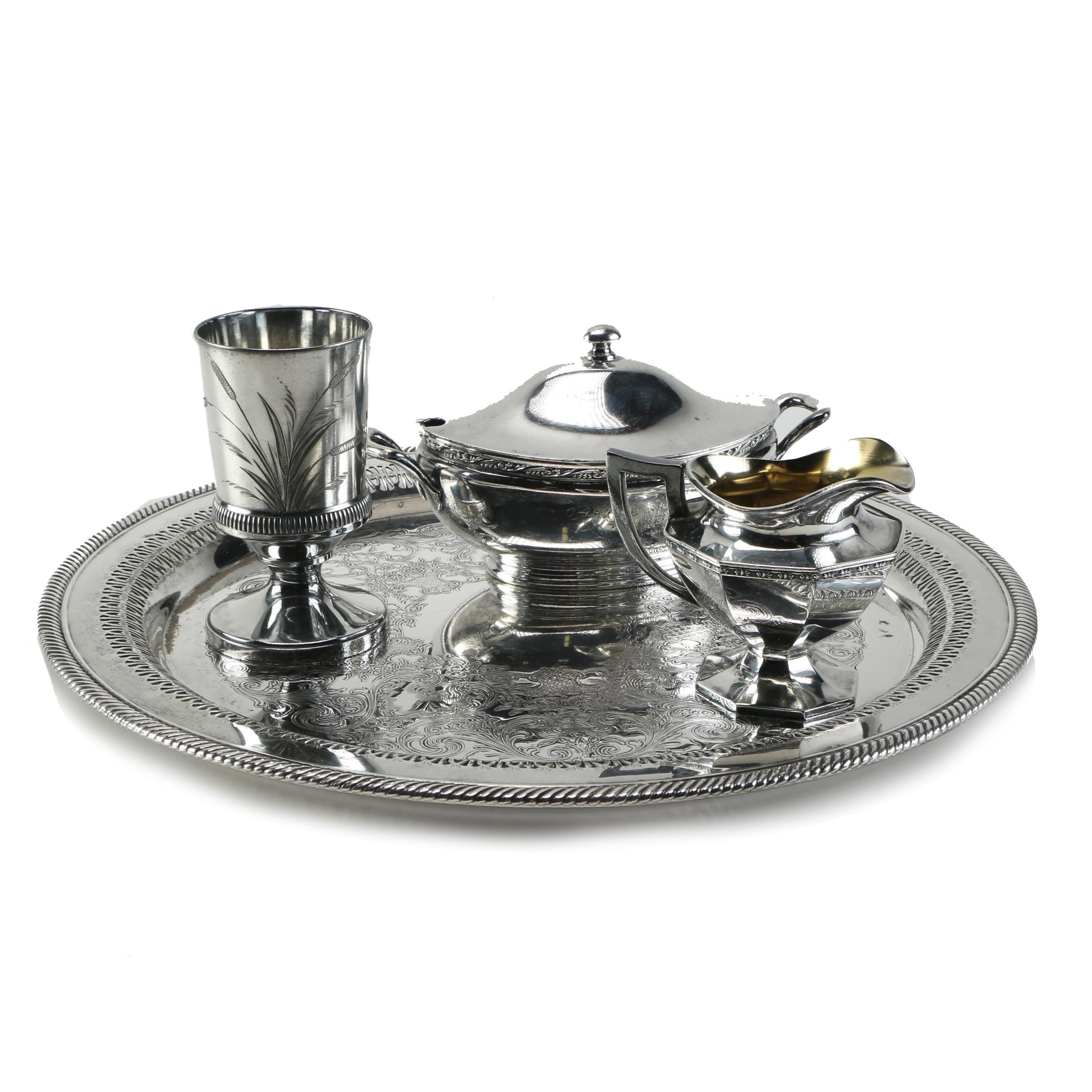 Collection of Silver Plate Kitchen Pieces Featuring Reed & Barton