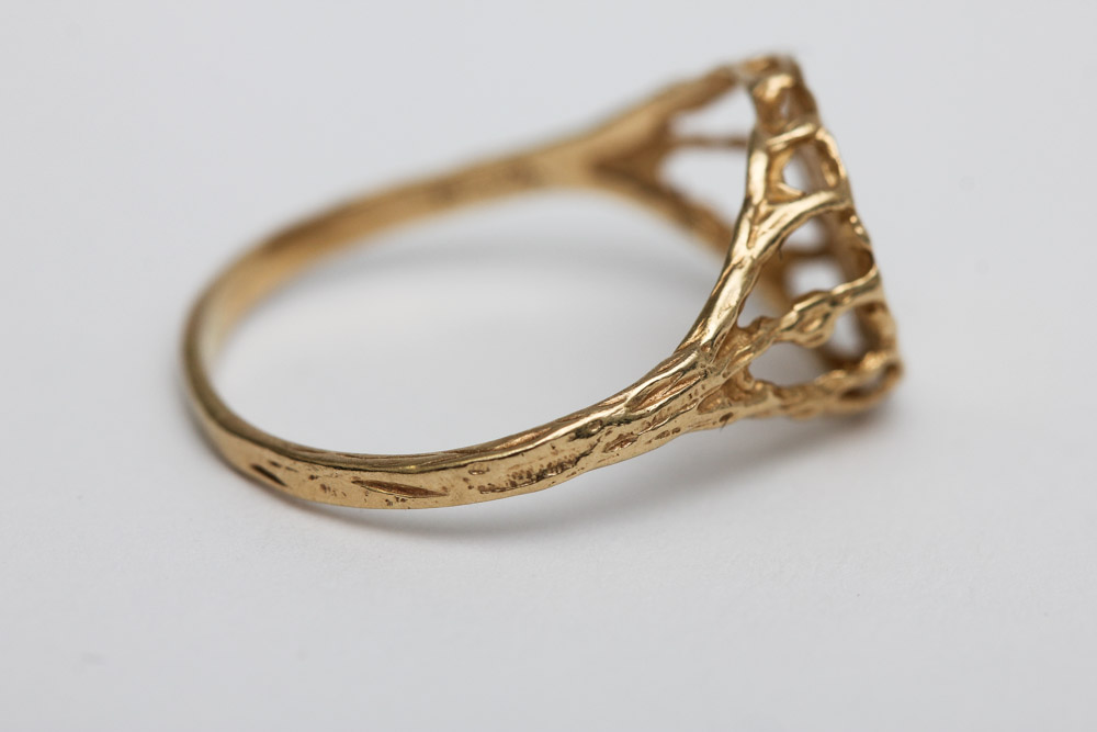 10K Gold Chinese Panda Coin Ring