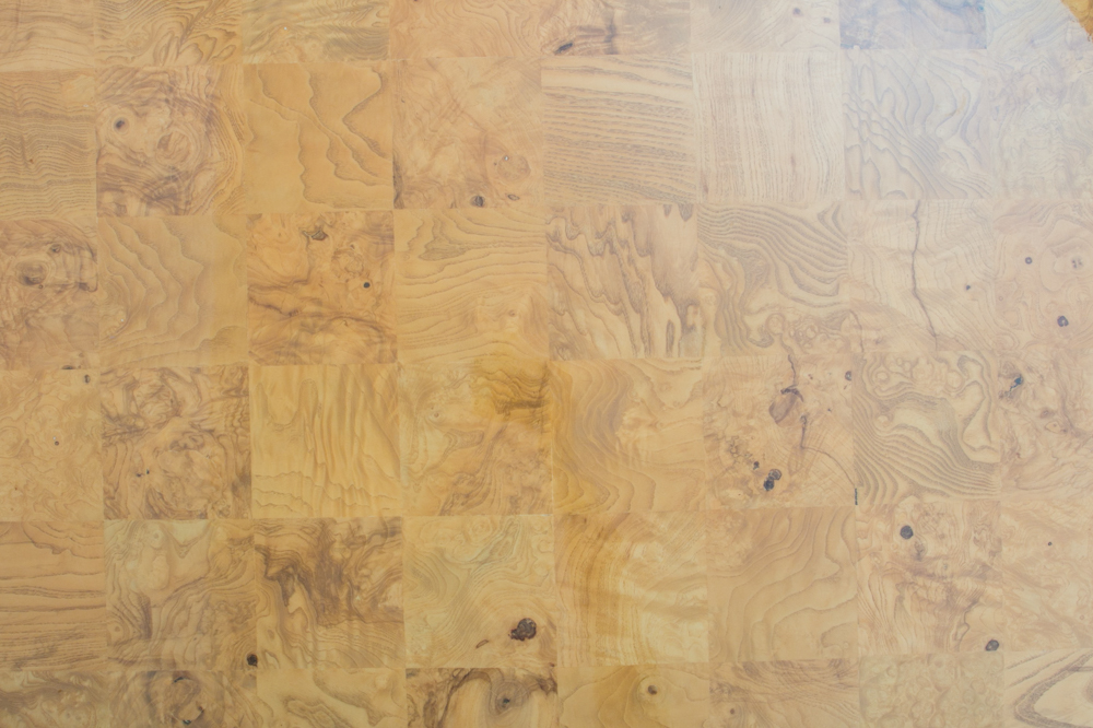 Retro Milo Baughman for Thayer Coggin Chrome Based Wooden Coffee Table