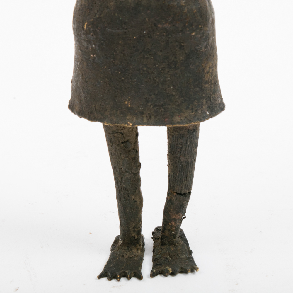 Primitive Cast Metal Statue
