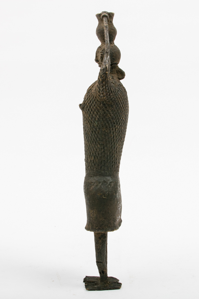 Primitive Cast Metal Statue