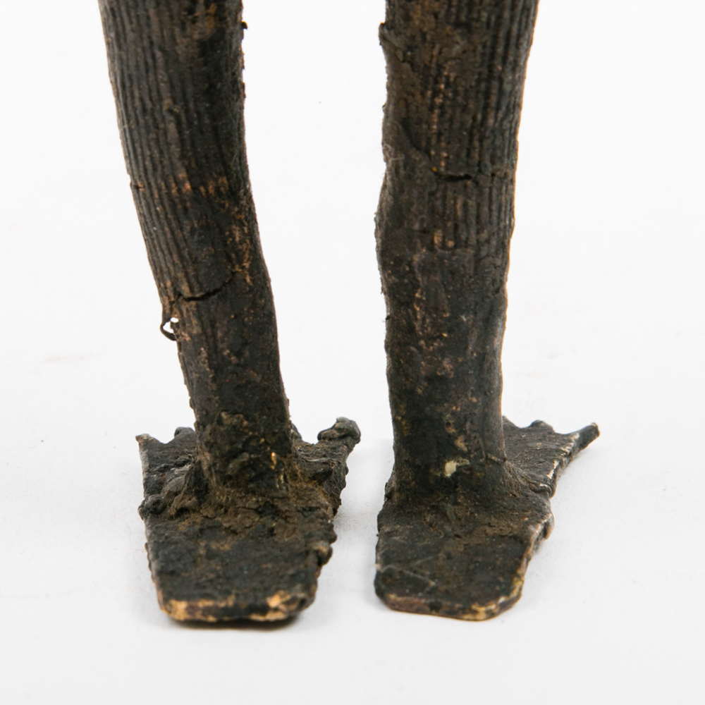 Primitive Cast Metal Statue