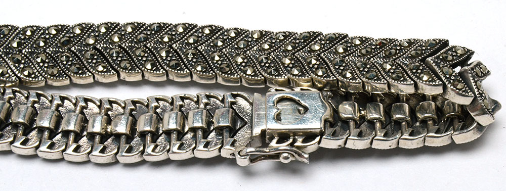 Sterling Silver Marcasite Demi Parure