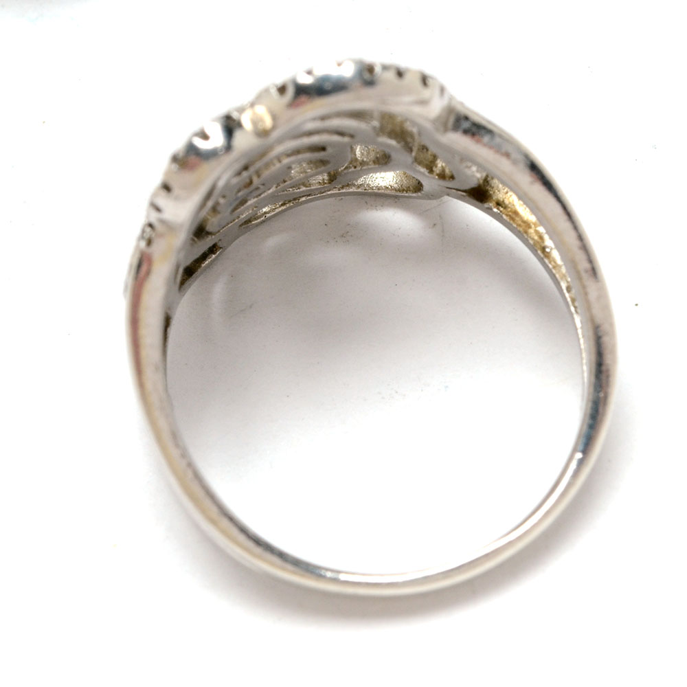 Sterling Silver Rhinestone Parure Jewelry Set