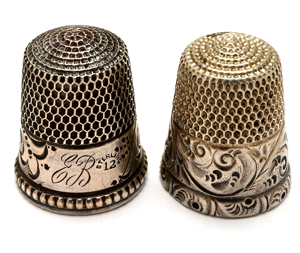 Collection of Vintage Sterling Silver Thimbles