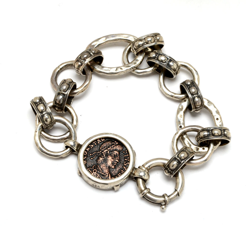 Sterling Silver Cable Linked Bracelet