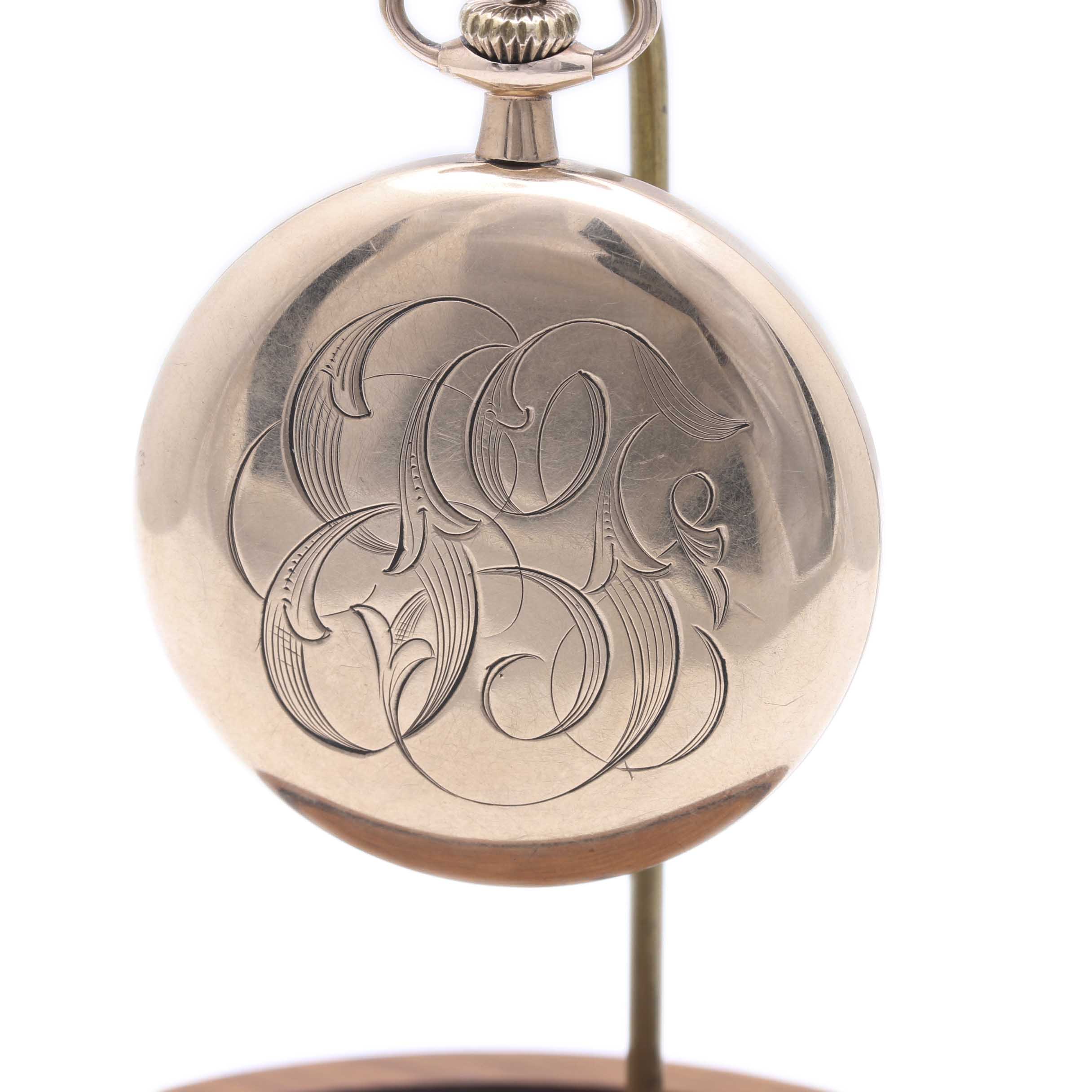 Elgin Pocket Watch with Display Case