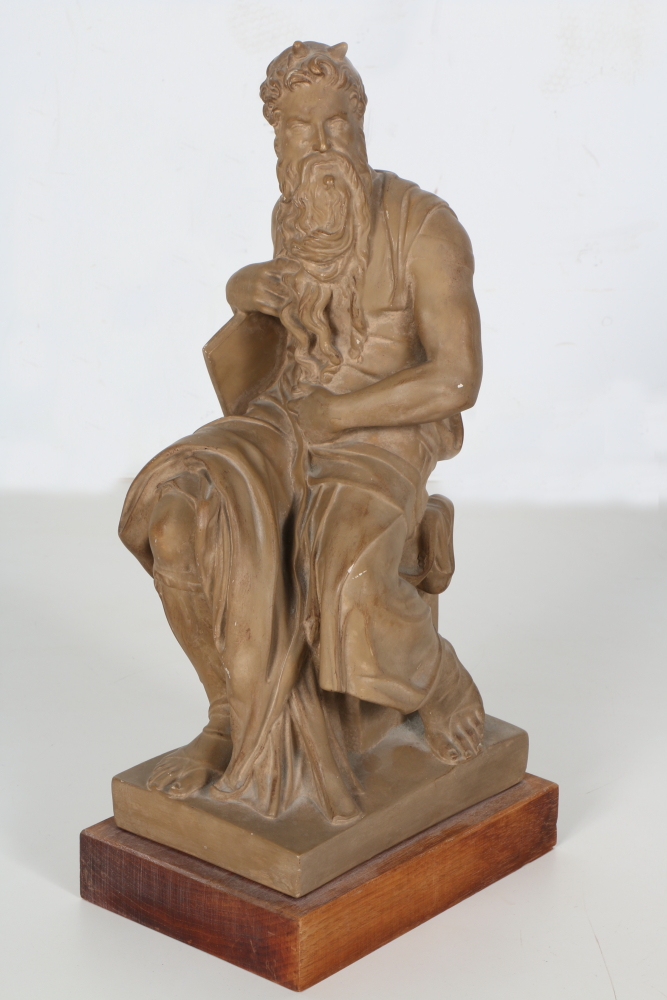 1955 Alva Studio Statue After Michelangelo Buonarroti's Moses