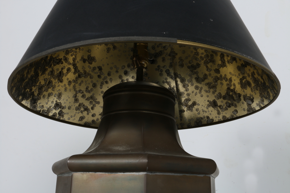 Pair of Chapman Octagonal Brass Lamps 1970s