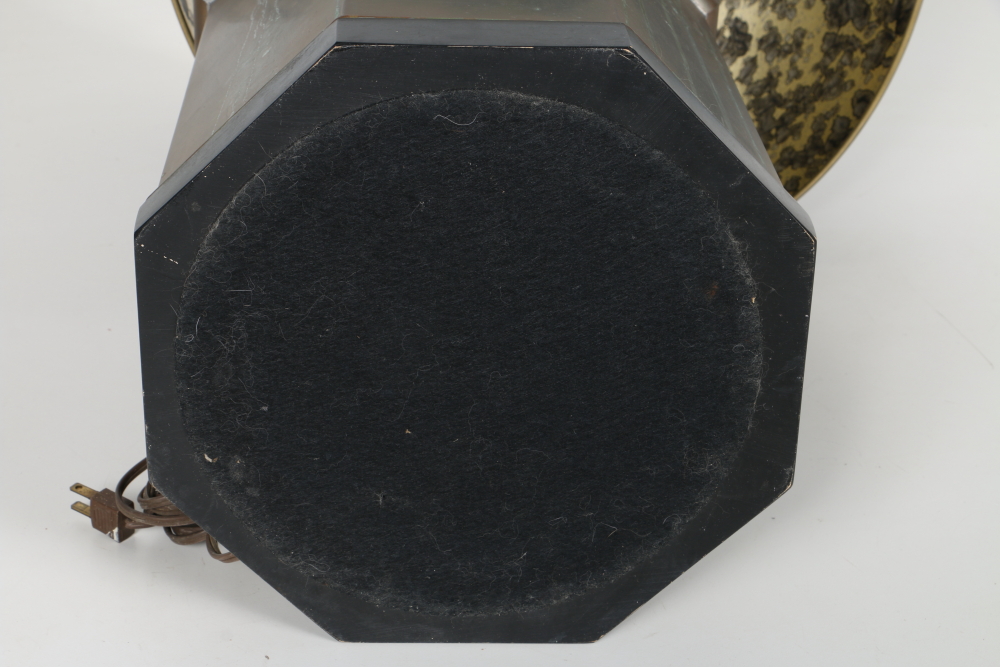 Pair of Chapman Octagonal Brass Lamps 1970s