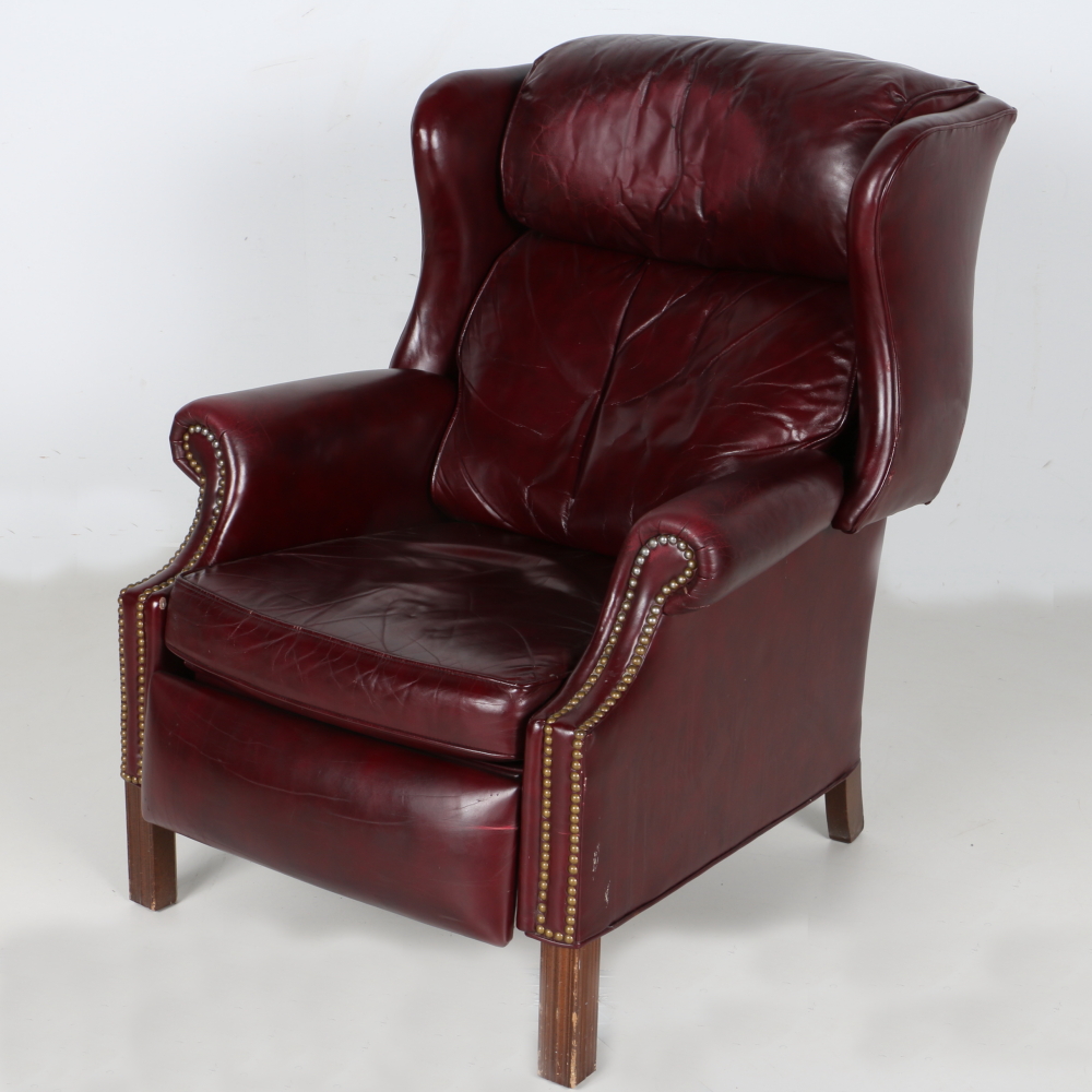 Bradington Young Leather Reclining Wing Chair