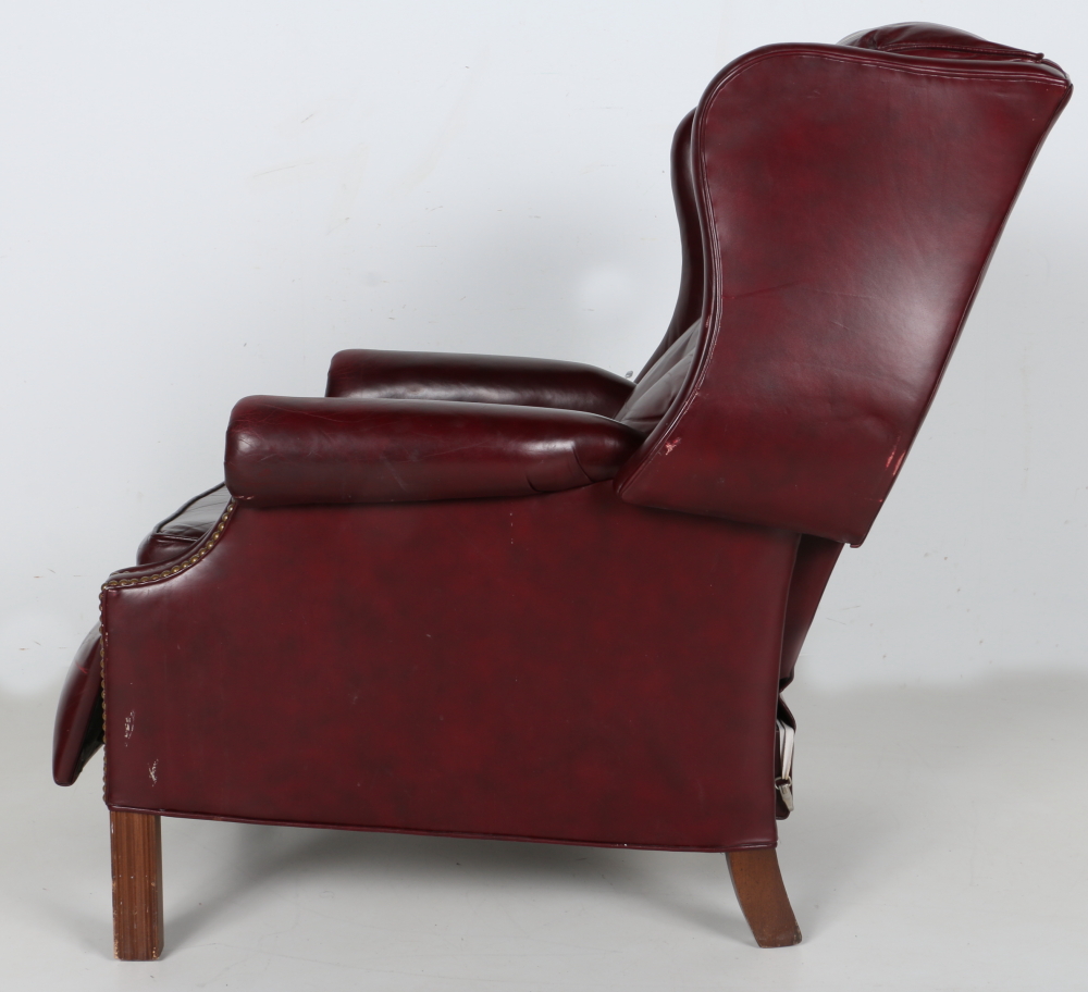 Bradington Young Leather Reclining Wing Chair