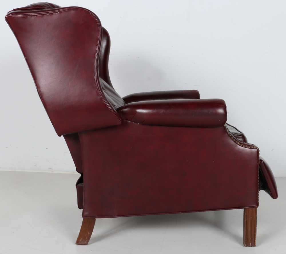 Bradington Young Leather Reclining Wing Chair