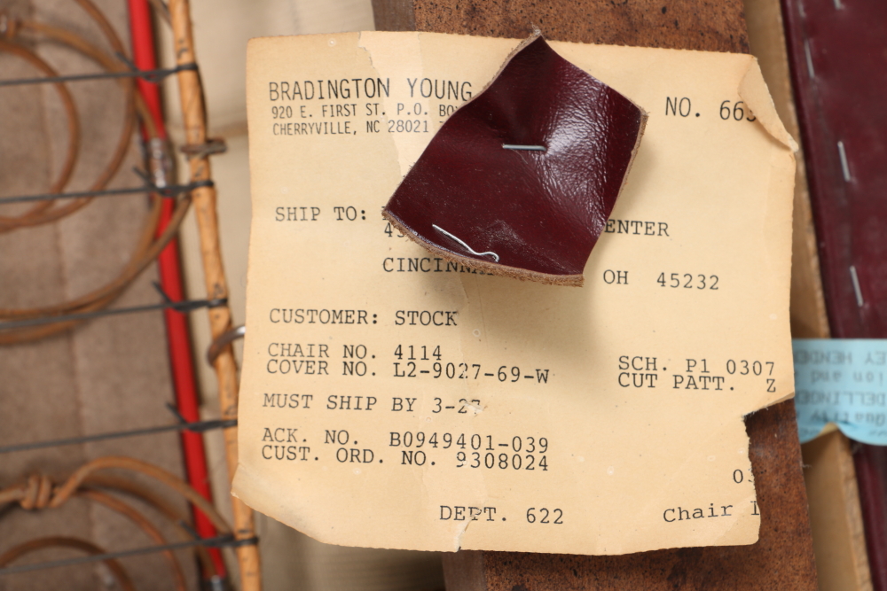 Bradington Young Leather Reclining Wing Chair