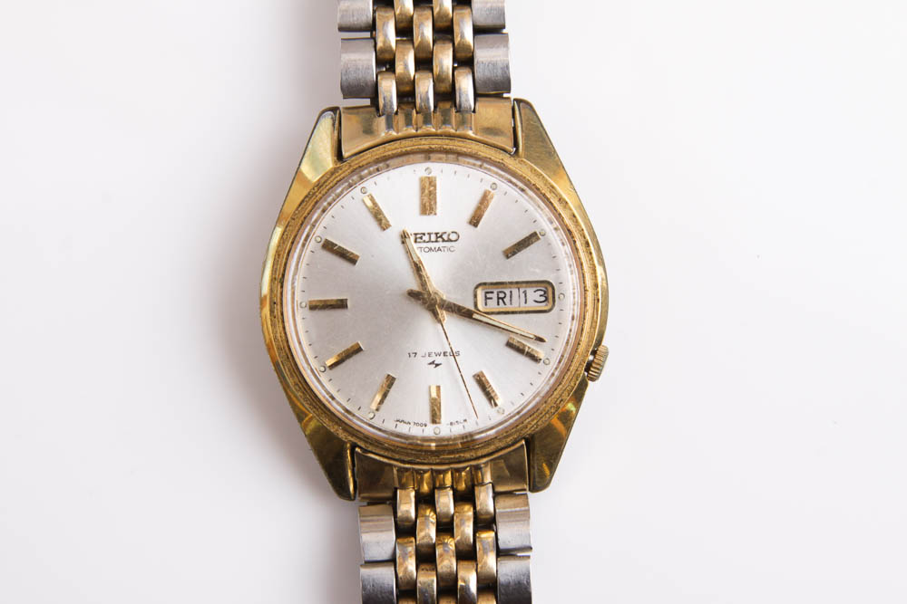 Men's Watches Including Seiko and Benrus