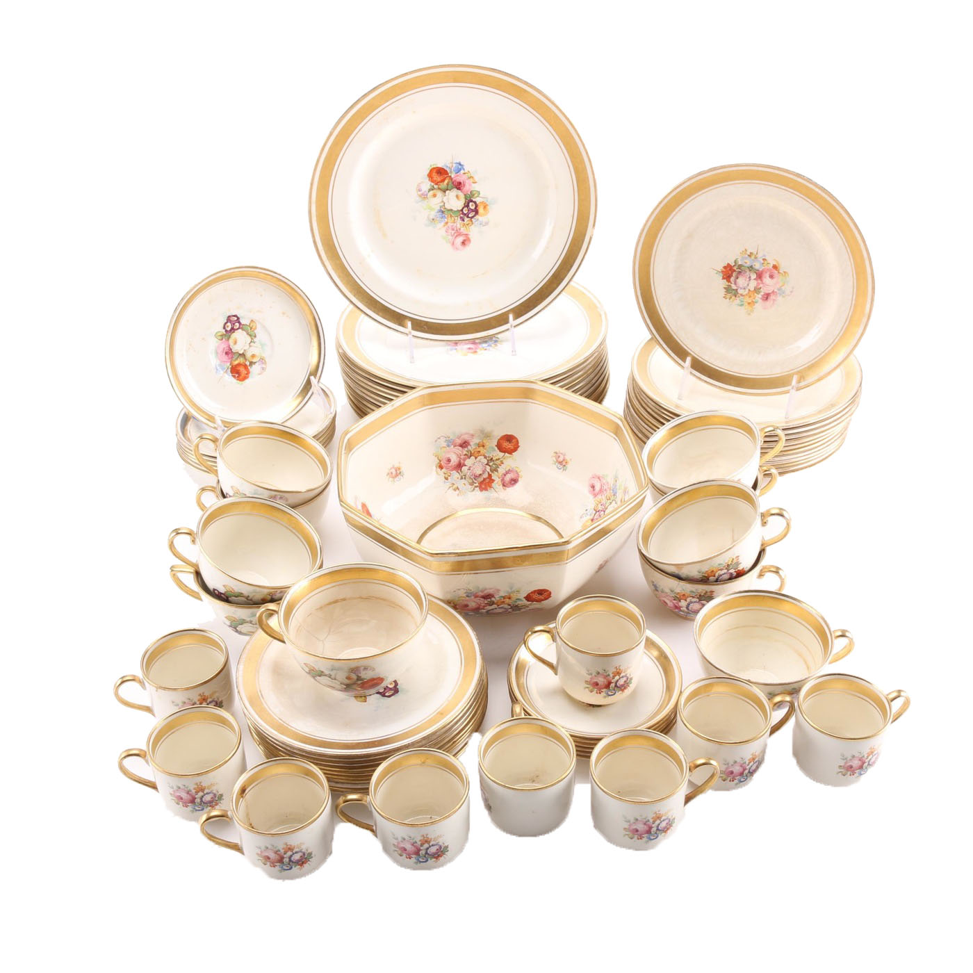 Sixty-Seven Vintage Johnson Brothers "Pareek" China Set