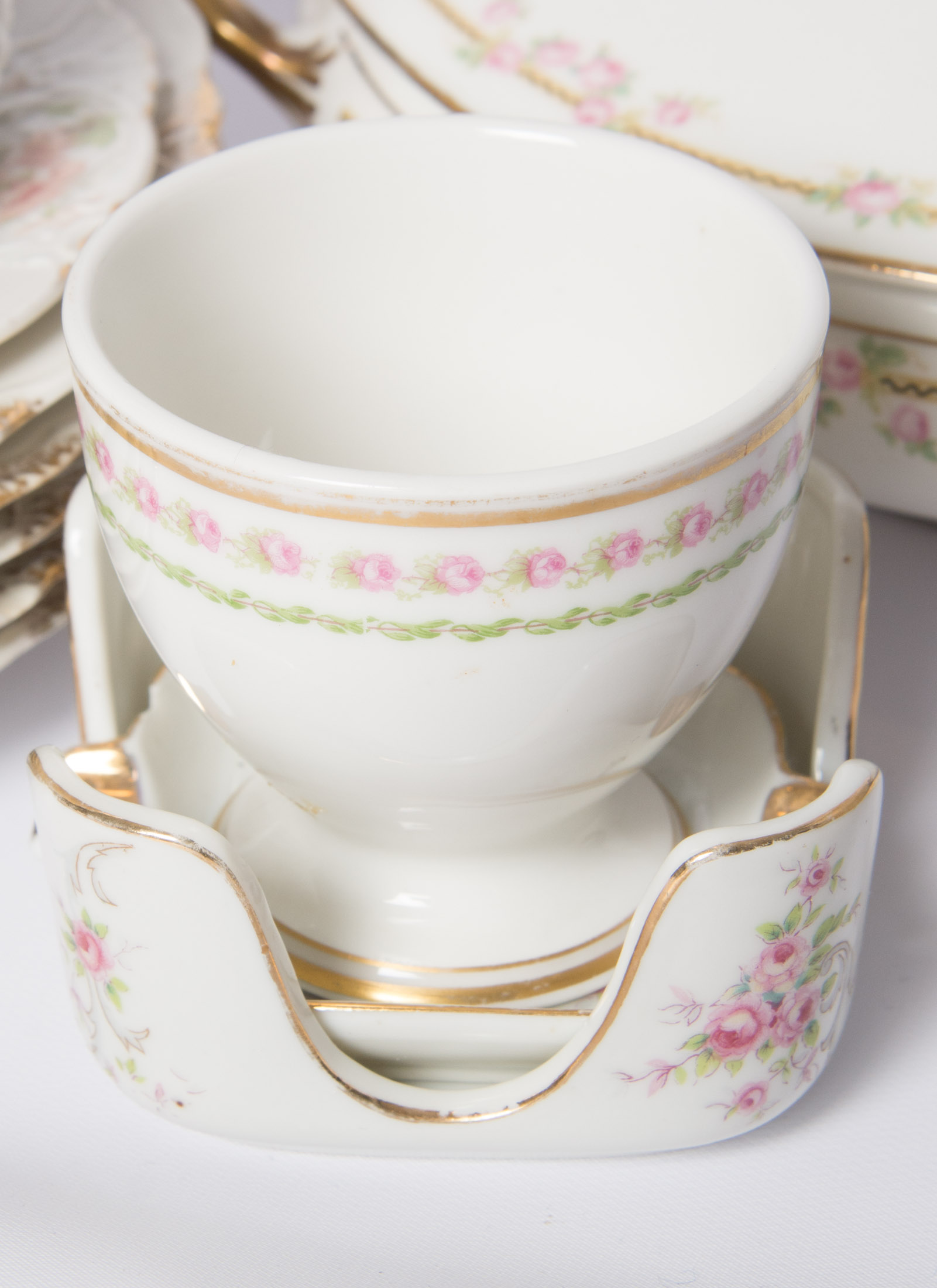 Pink Rose China Set