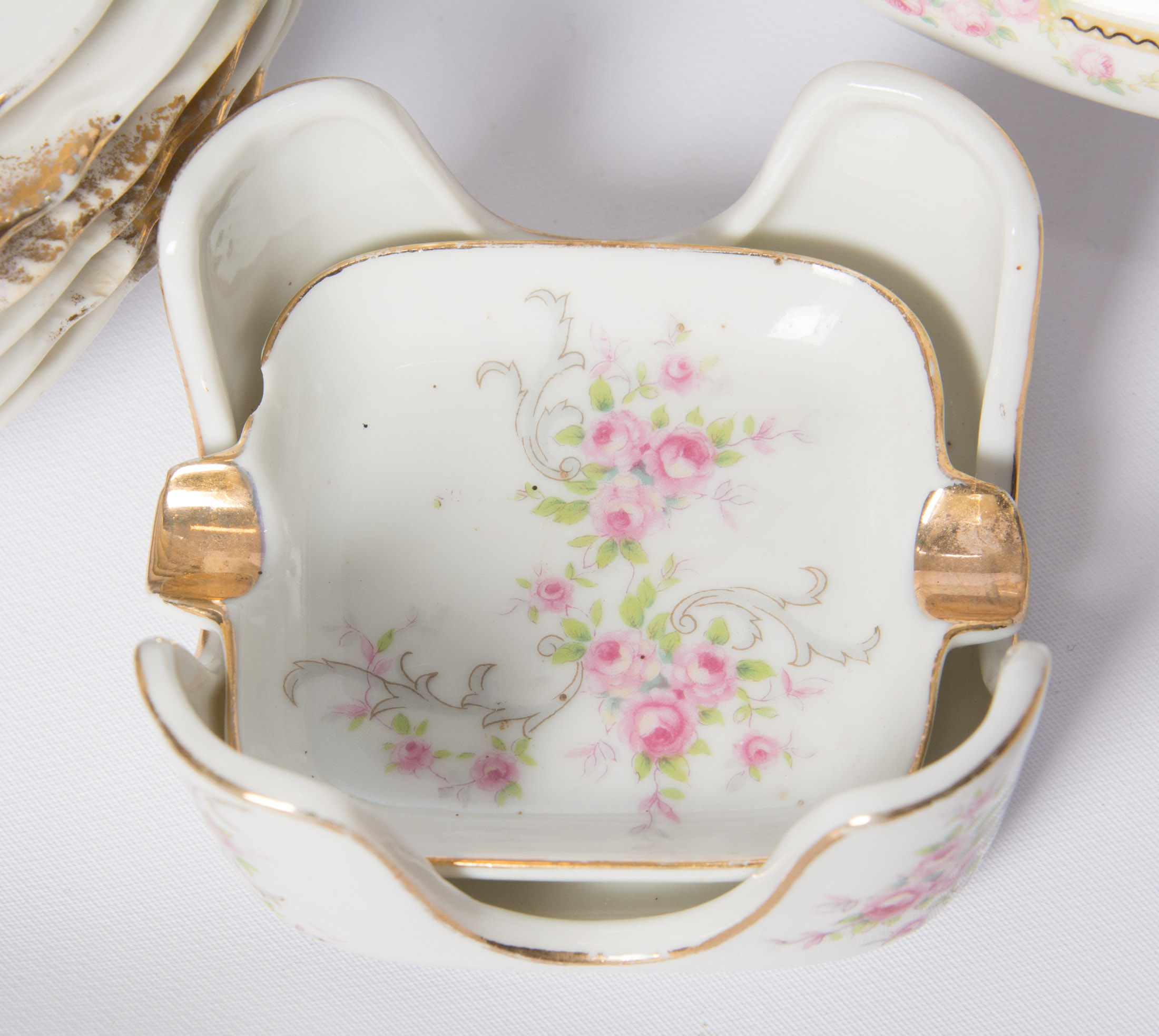 Pink Rose China Set