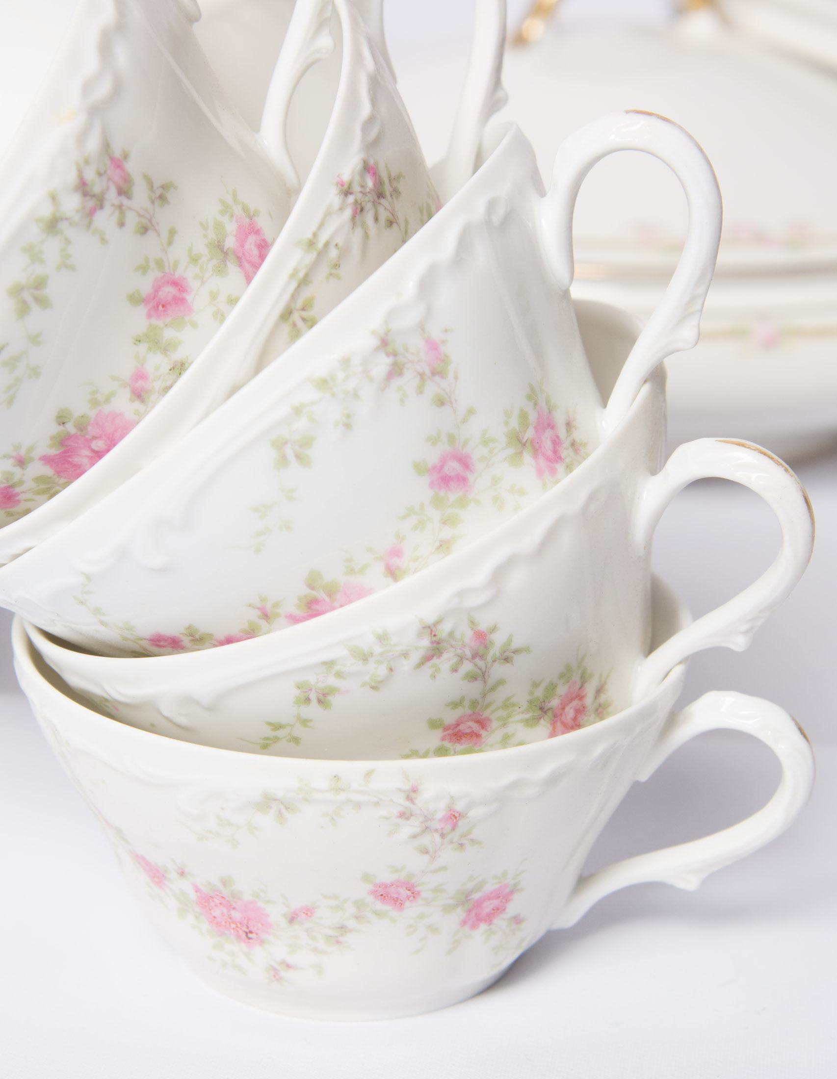 Pink Rose China Set