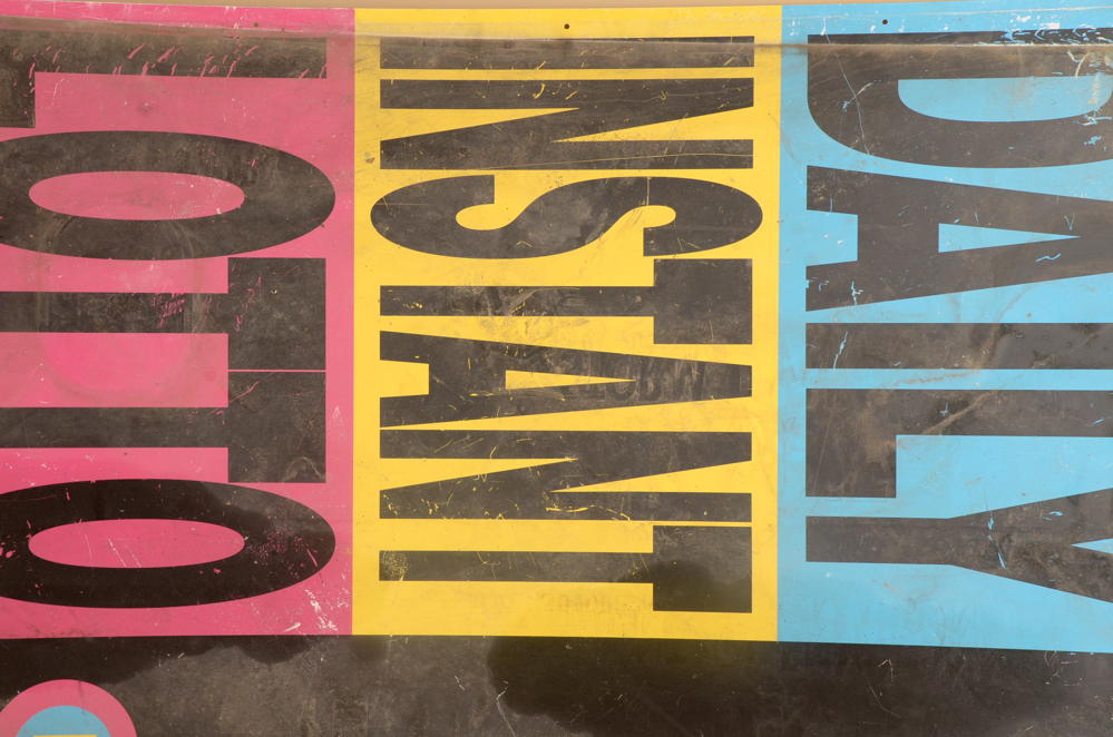 Pair of Vintage Maryland Lottery Signs