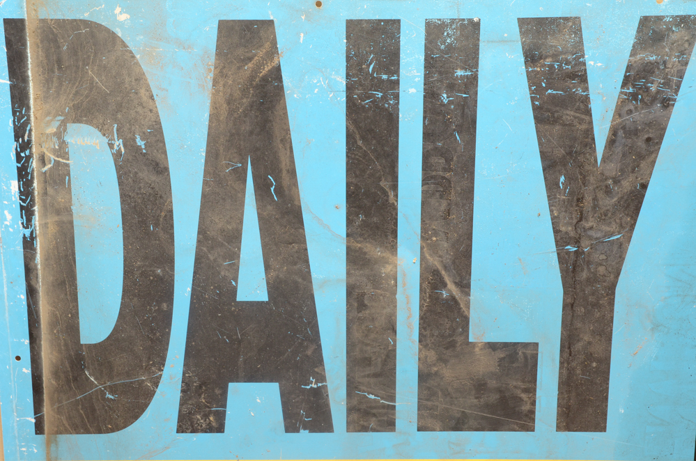 Pair of Vintage Maryland Lottery Signs