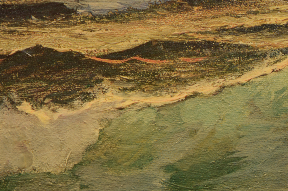 After Robert Wood Seascape Vintage Lithograph