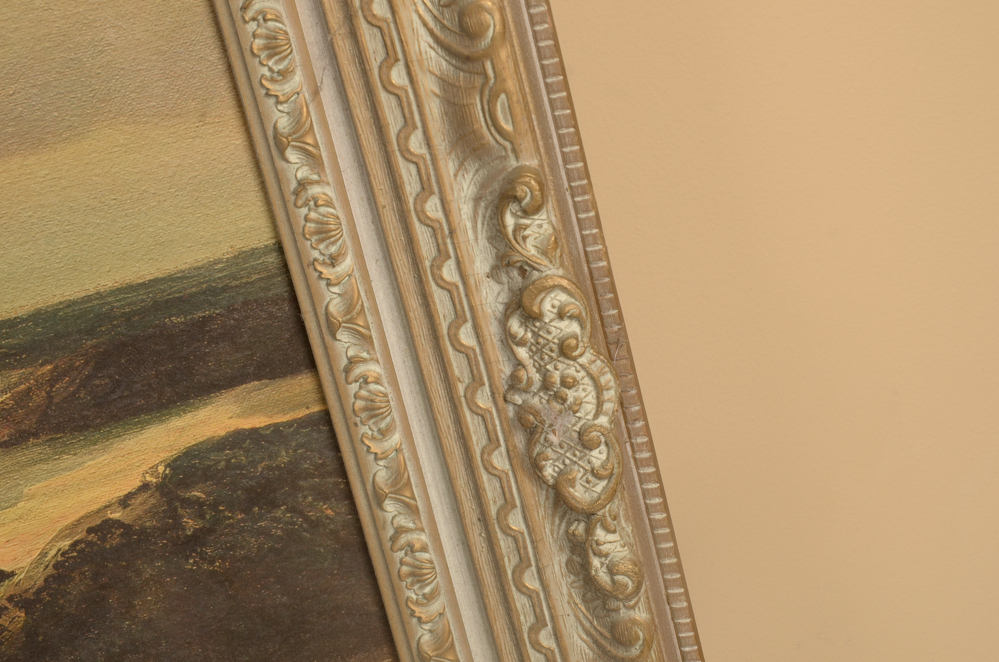 After Robert Wood Seascape Vintage Lithograph