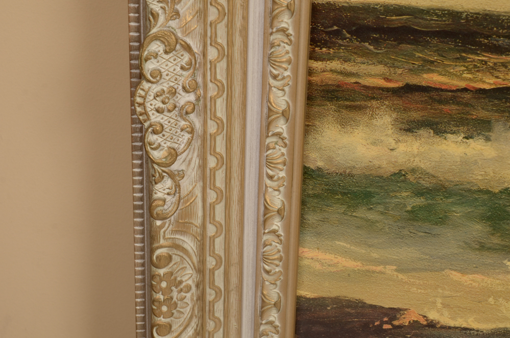 After Robert Wood Seascape Vintage Lithograph