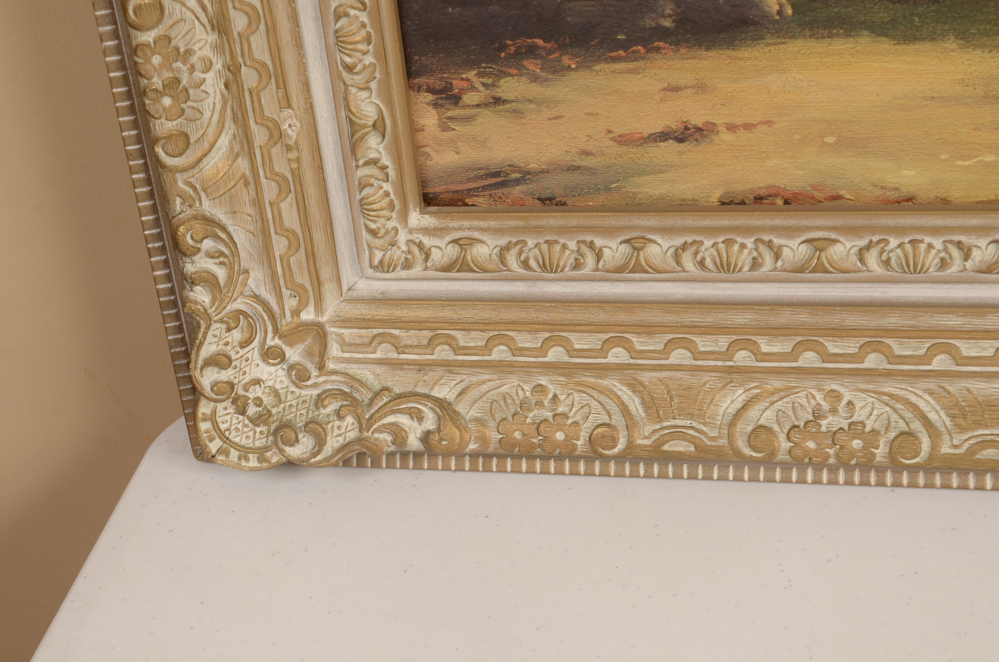 After Robert Wood Seascape Vintage Lithograph