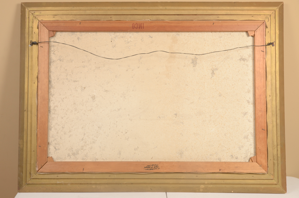 After Robert Wood Seascape Vintage Lithograph