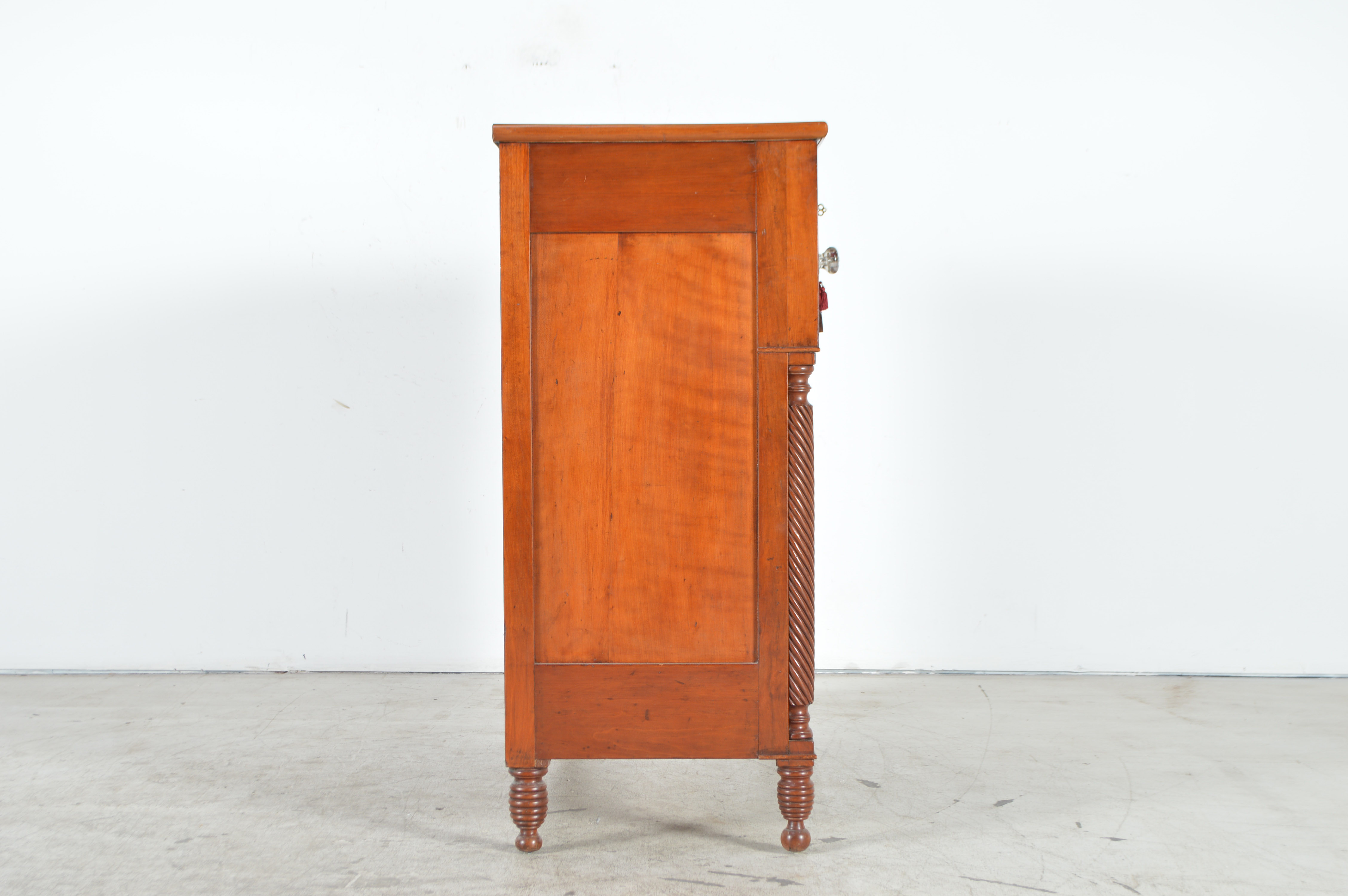 Antique Empire Style Cherry Butler's Desk