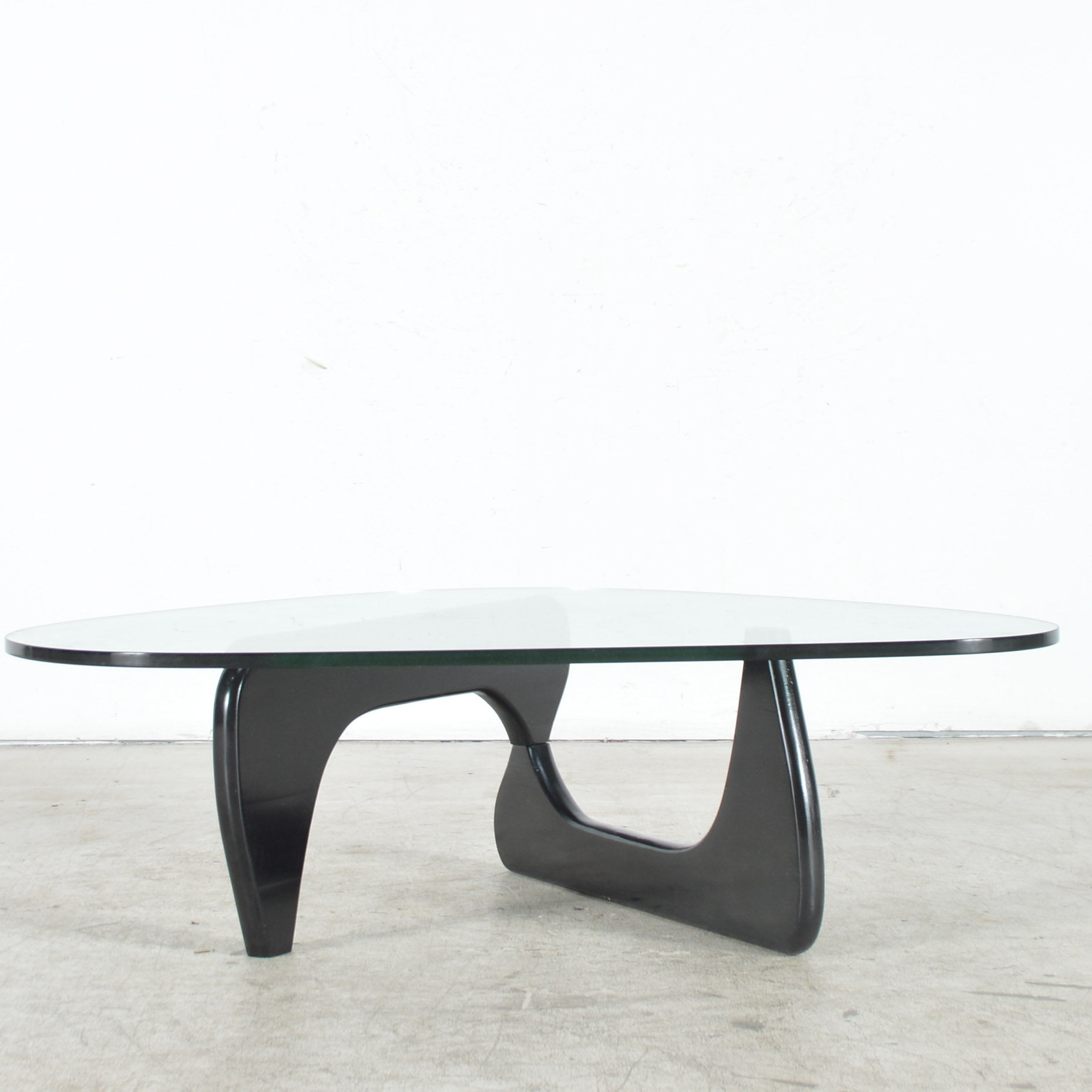 Noguchi Inspired Tribeca Glass-Top Coffee Table by Modway