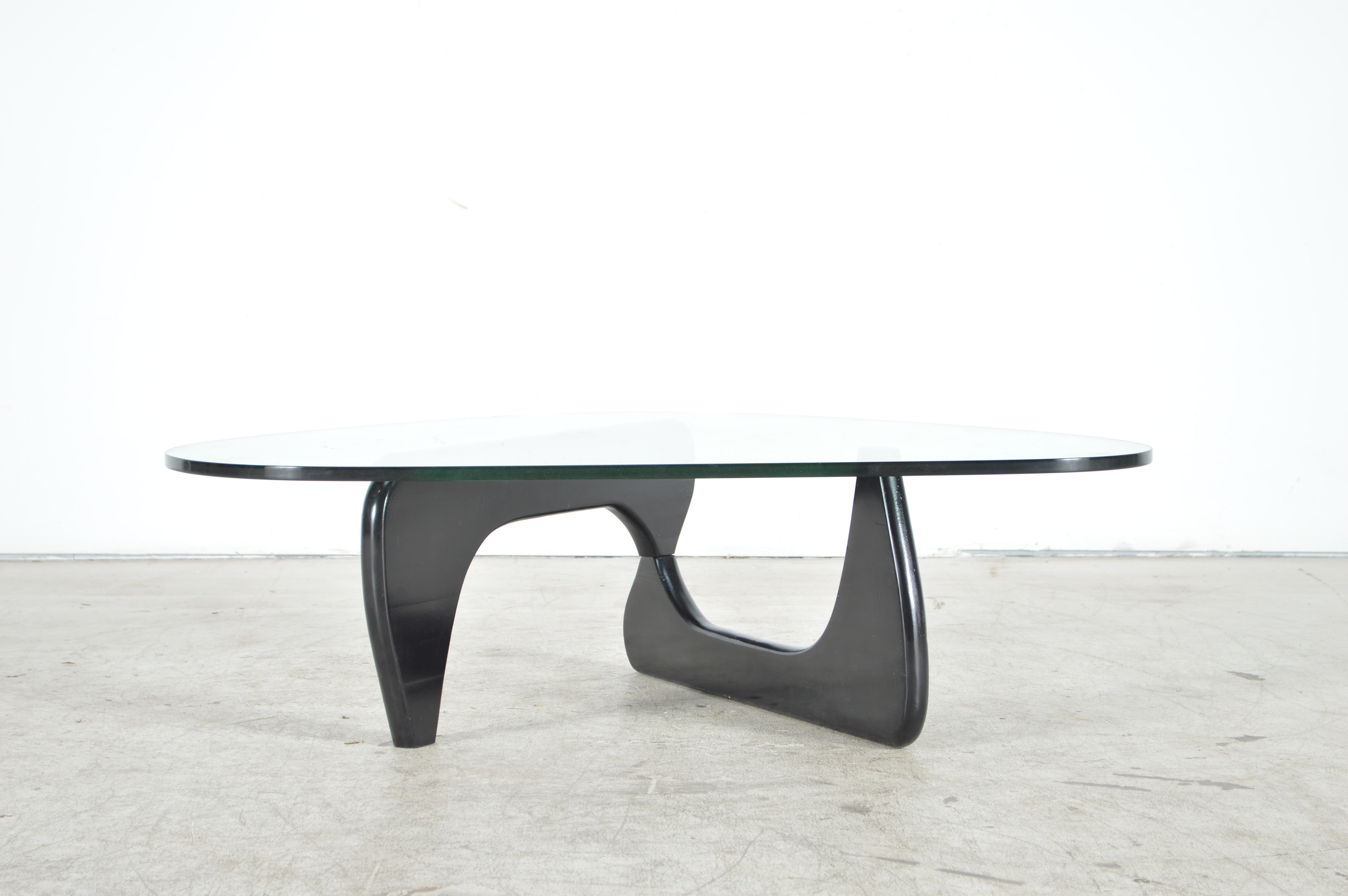 Noguchi Inspired Tribeca Glass-Top Coffee Table by Modway