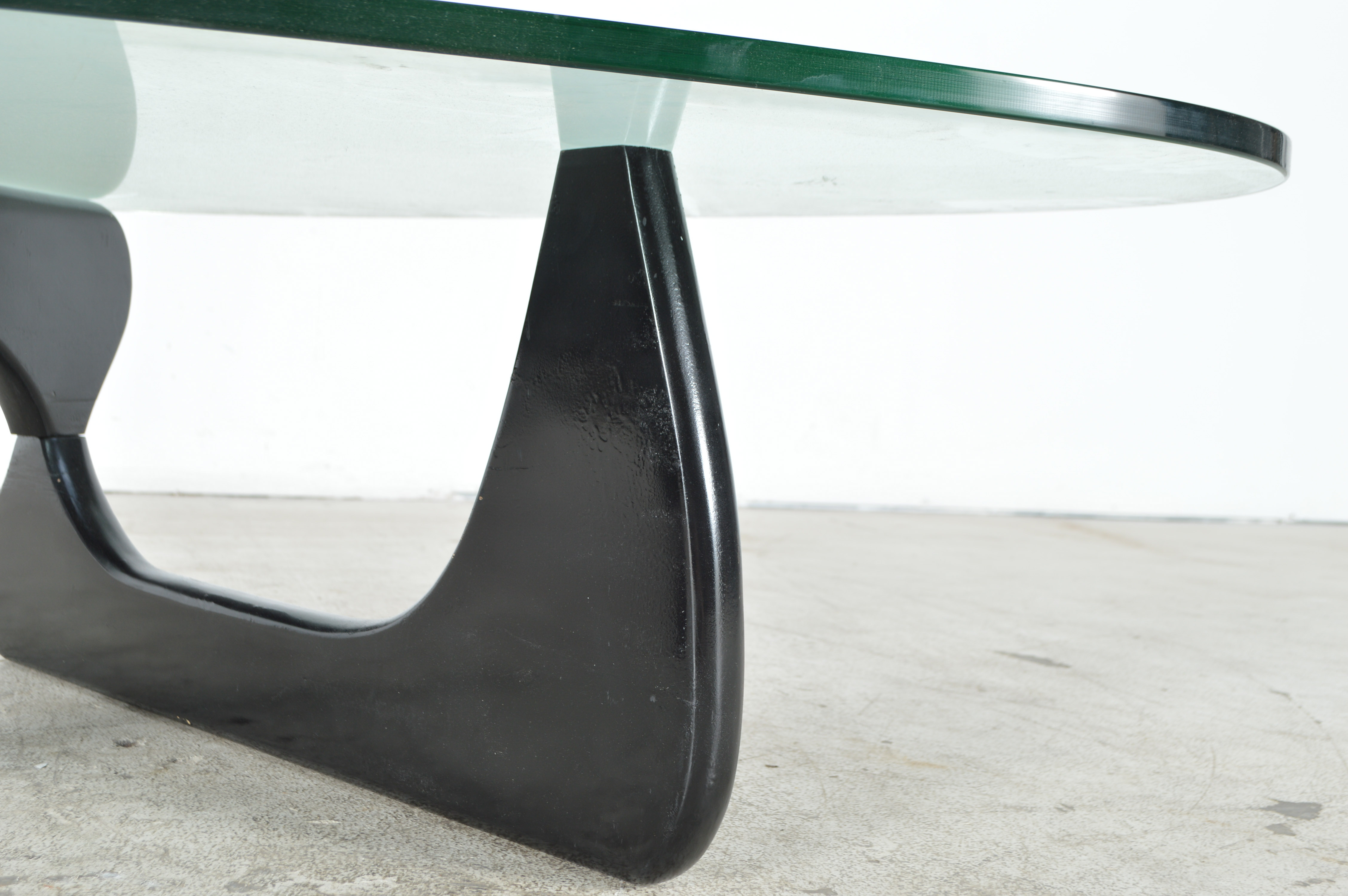 Noguchi Inspired Tribeca Glass-Top Coffee Table by Modway