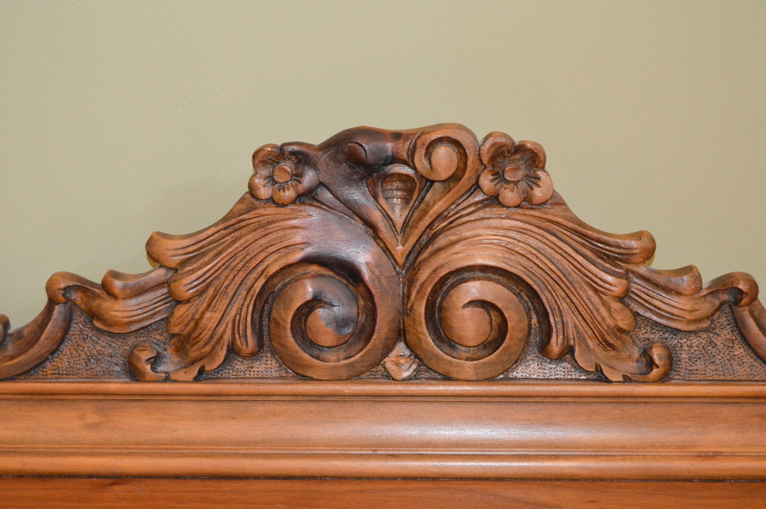 Vintage Eastlake Walnut Buffet by H.E. Shaw