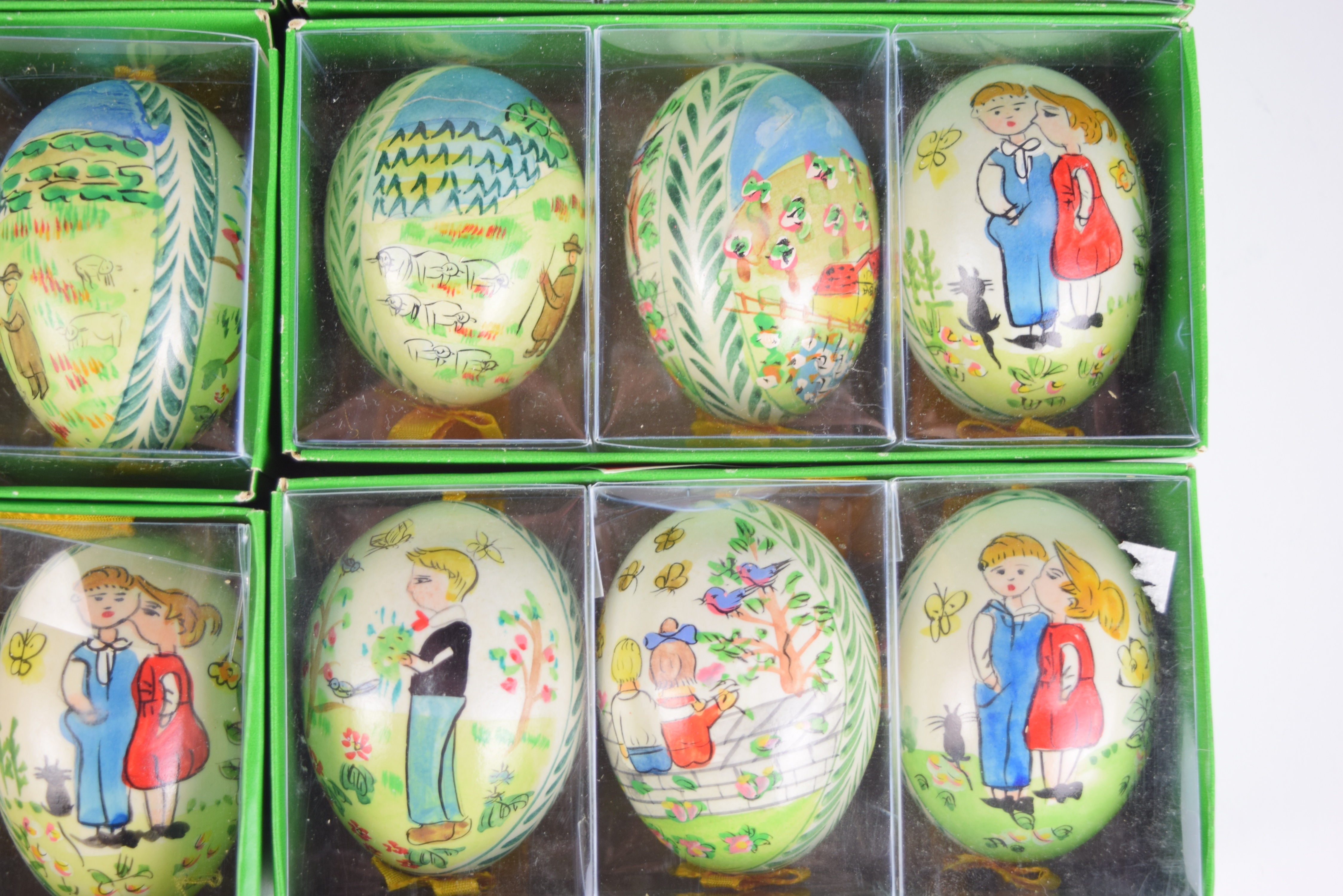 Twenty Three Hand Painted Eggs